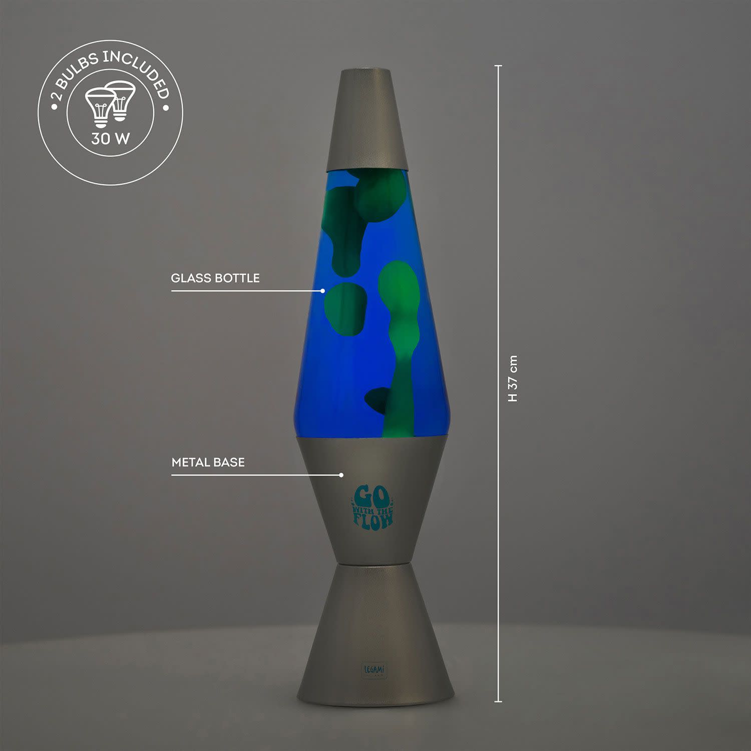 Κάνε κλικ για να δεις την εικόνα 3 του Legami Lava Lamp Silver
