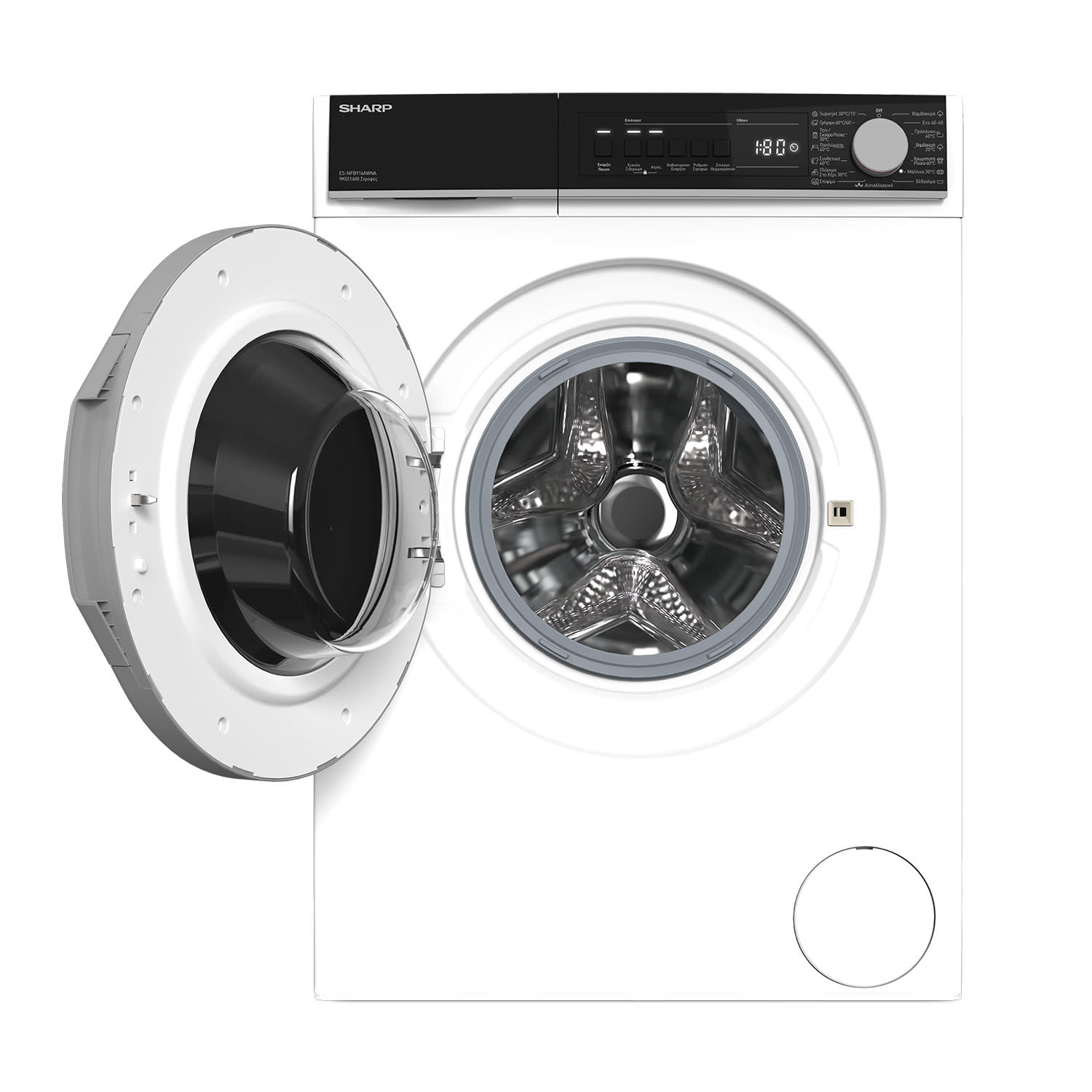 Εικόνα 6 του Sharp ES-NFB914AWNA-GR Πλυντήριο Ρούχων 9,00 kg