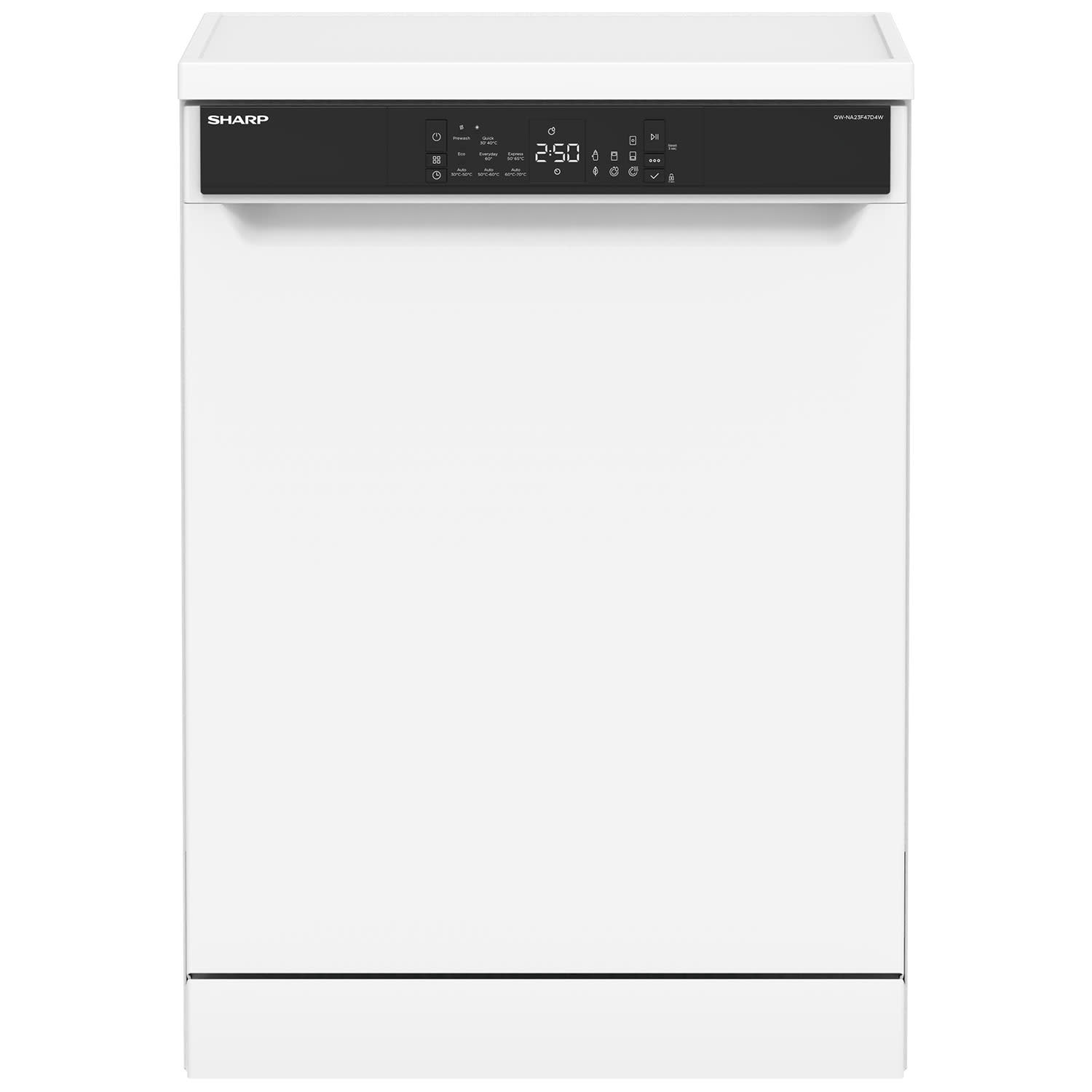 Sharp QW-NA23F47D4W-GR Πλυντήριο Πιάτων Ελεύθερο 59,80 cm