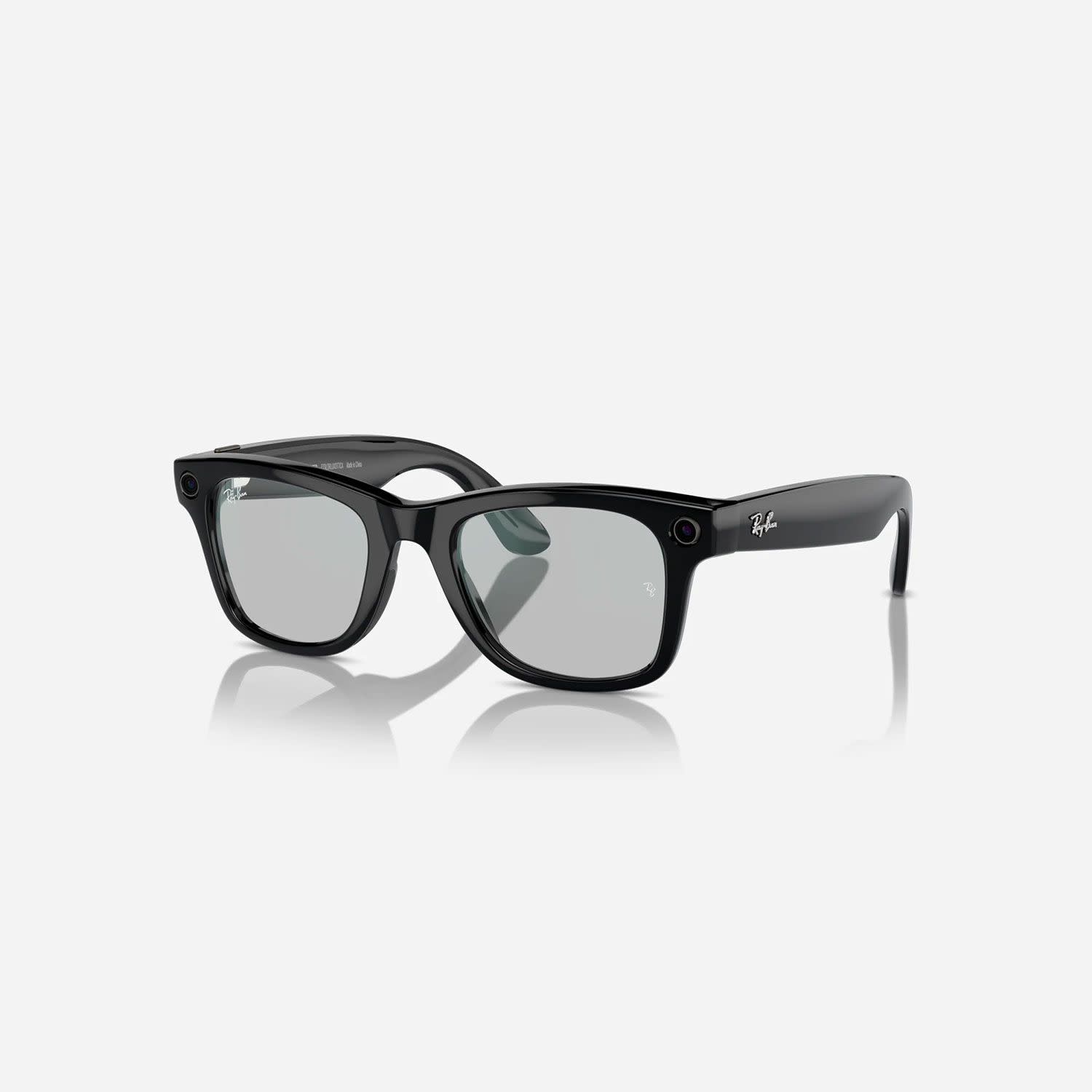 Meta Ray-Ban Wayfarer Shiny Black/Clear Lenses