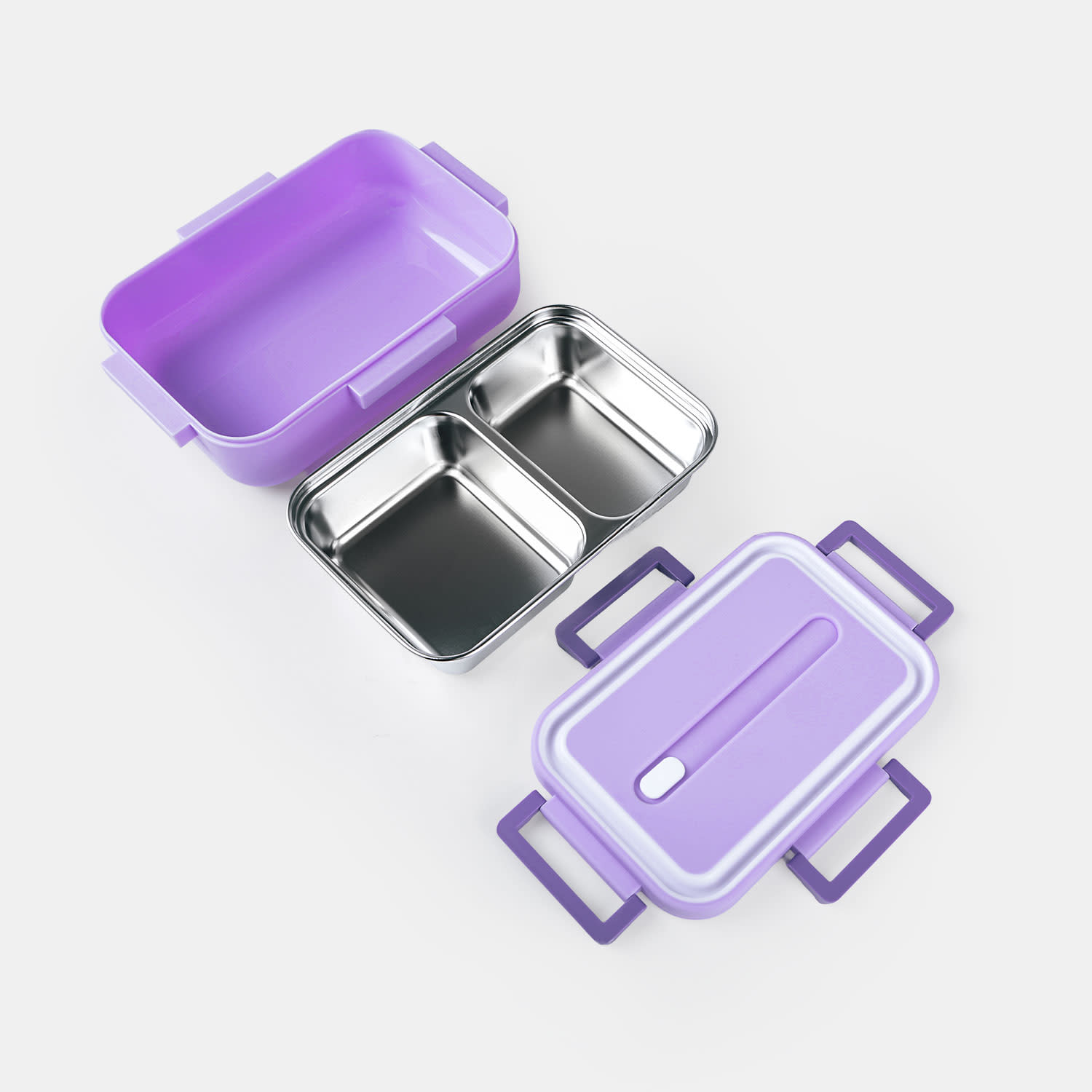 Εικόνα 3 του Sentio Δοχείο Φαγητού με 2 χωρίσματα 730ml Λιλά