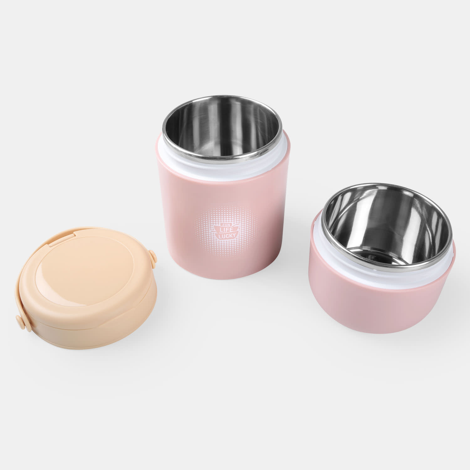 Εικόνα 3 του Sentio Δοχείο Φαγητού 750ml Διπλό Ροζ