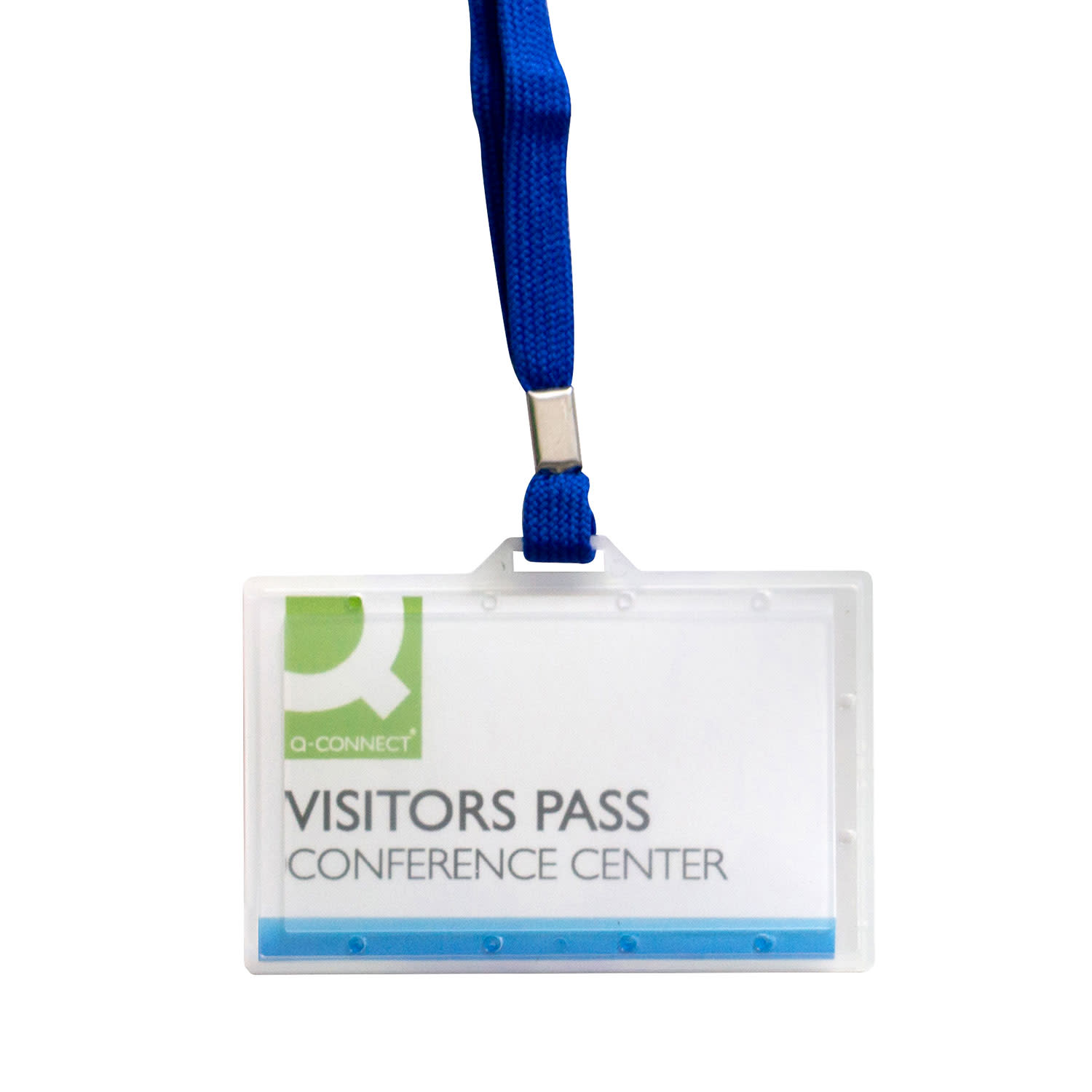 Q-Connect Ετικέτα Ονόματος με Περιλαίμιο Μπλε 94x60