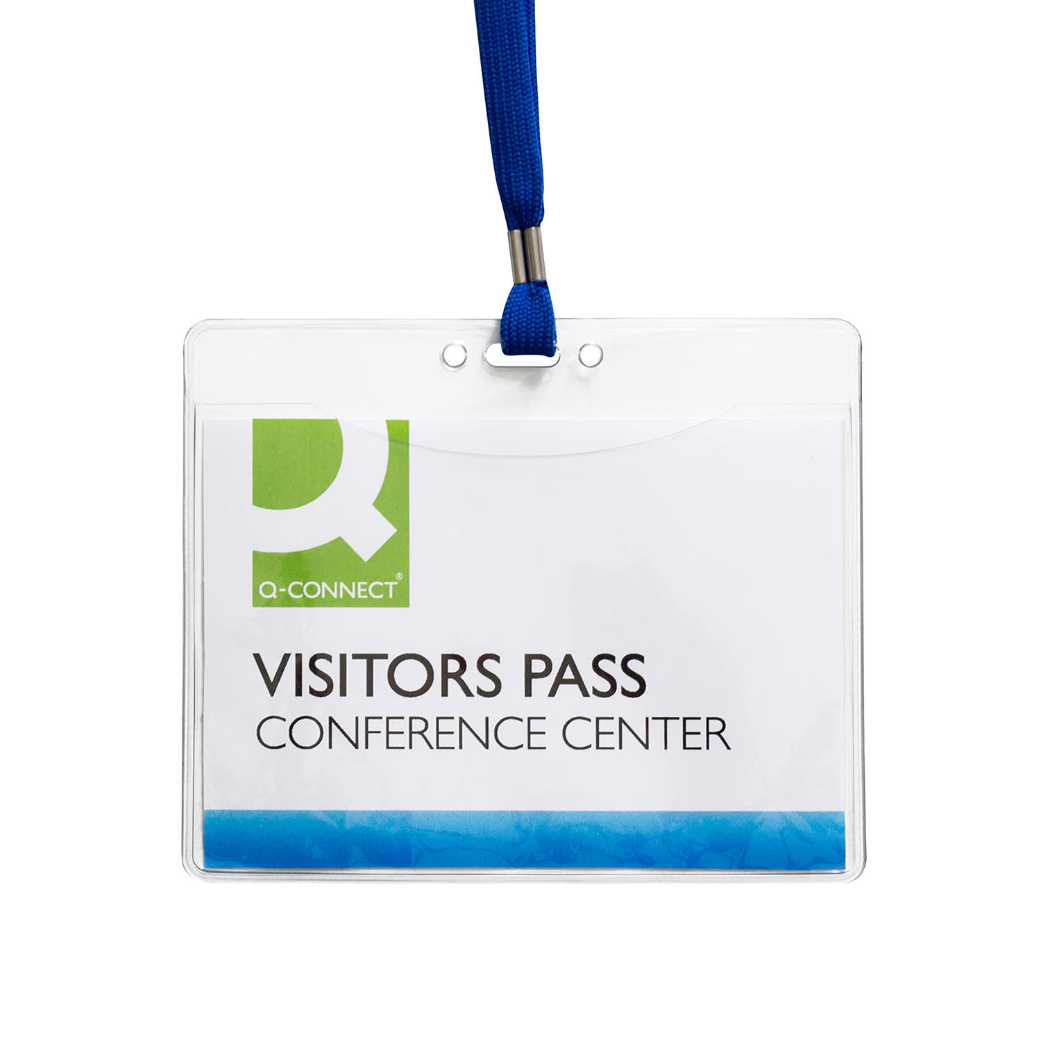 Q-Connect Ετικέτα Ονόματος με Περιλαίμιο Μπλε 154x127