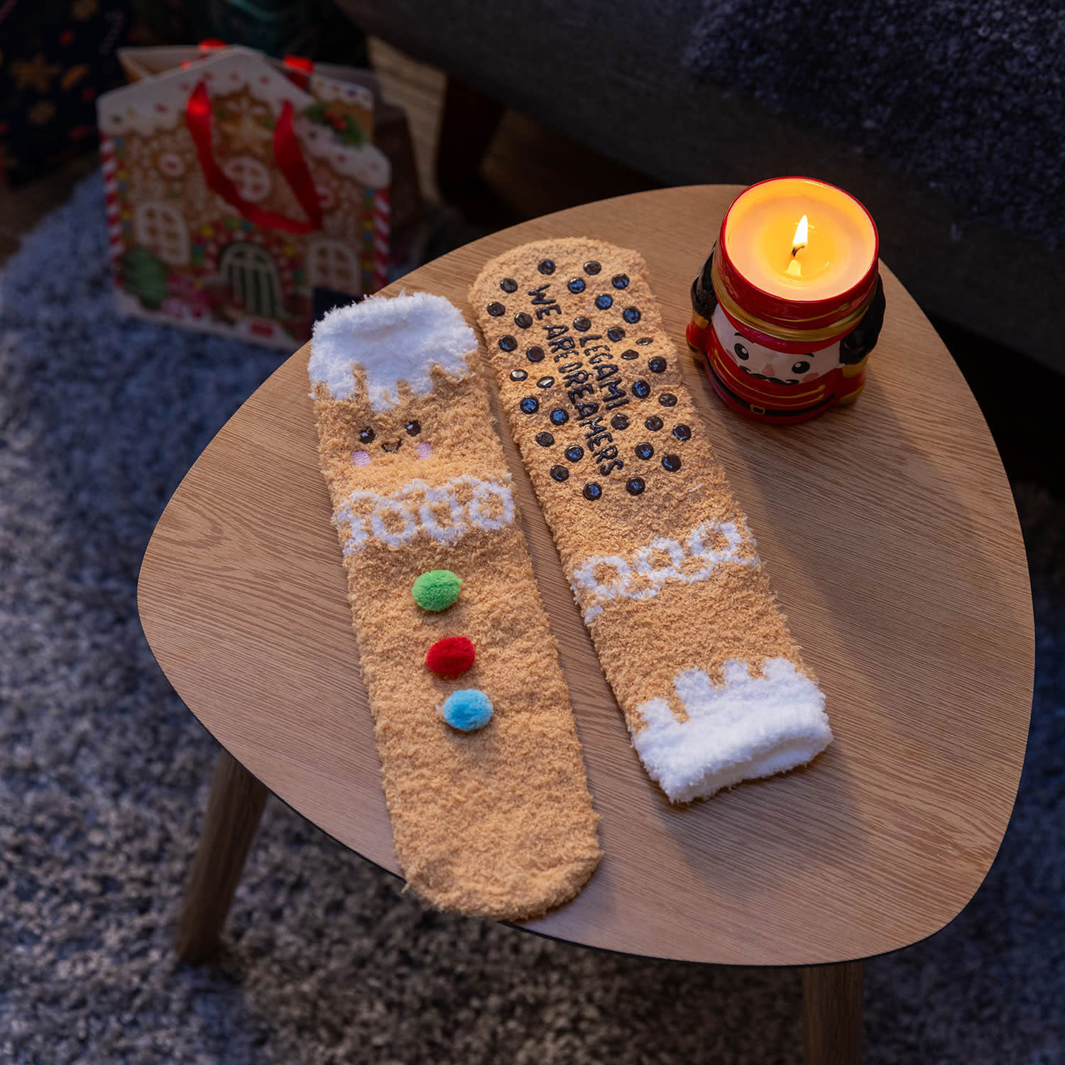 Εικόνα 5 του Legami Παιδικές Αντιολισθητικές Κάλτσες Gingerbread