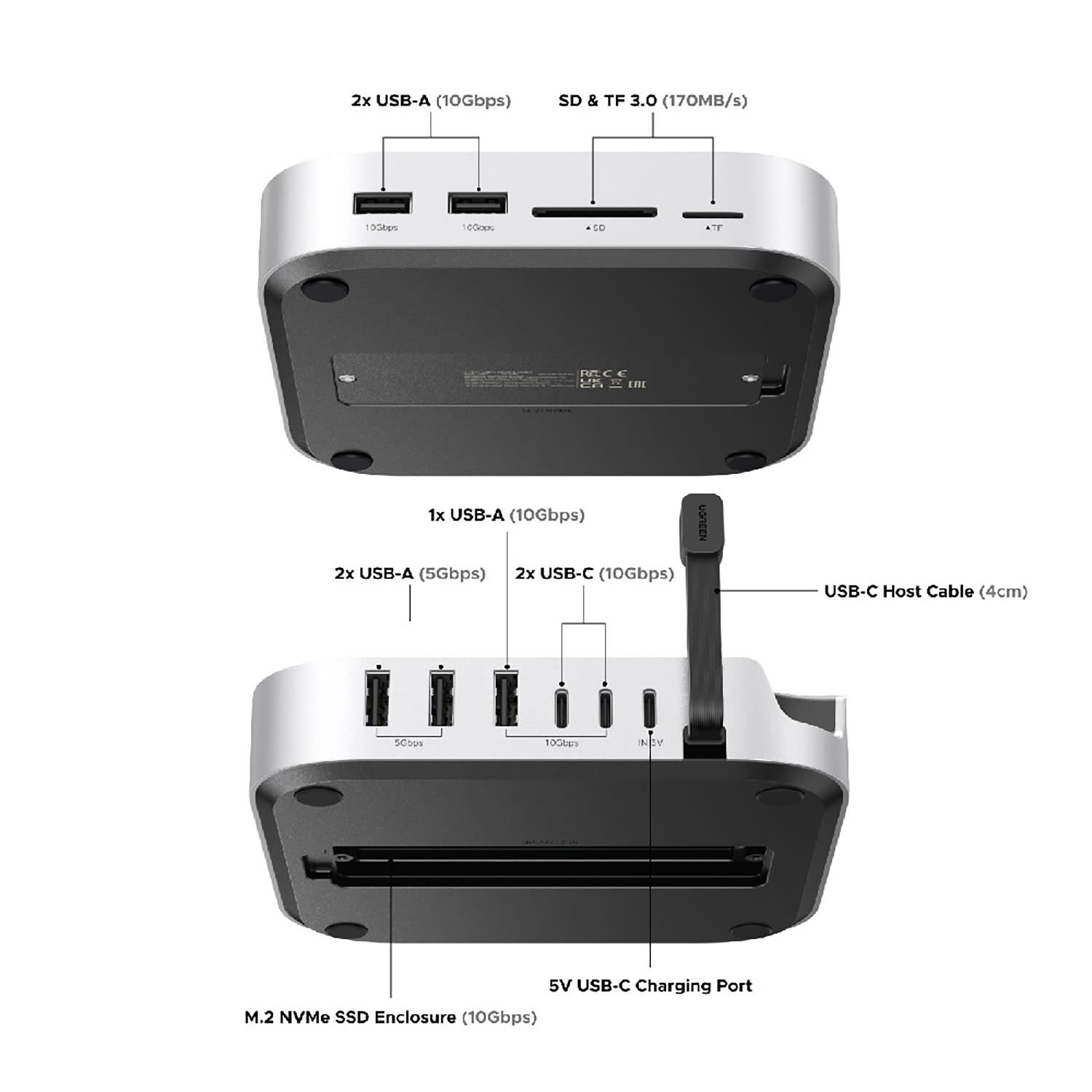 Εικόνα 3 του Ugreen USB-C Docking Station 11 in 1 CM841 6548