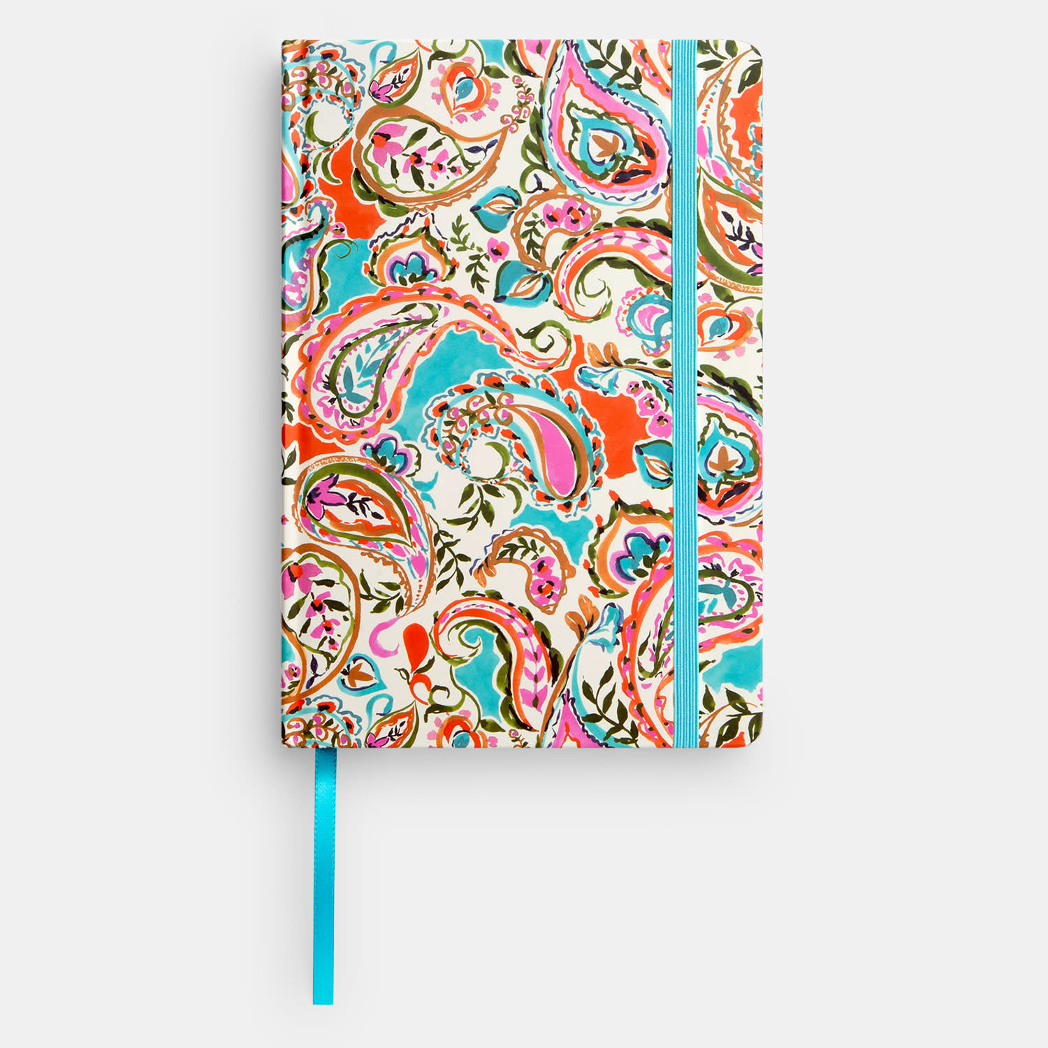 Sentio Σημειωματάριο με Σκληρό Εξώφυλλο Paisley Light Blue A5