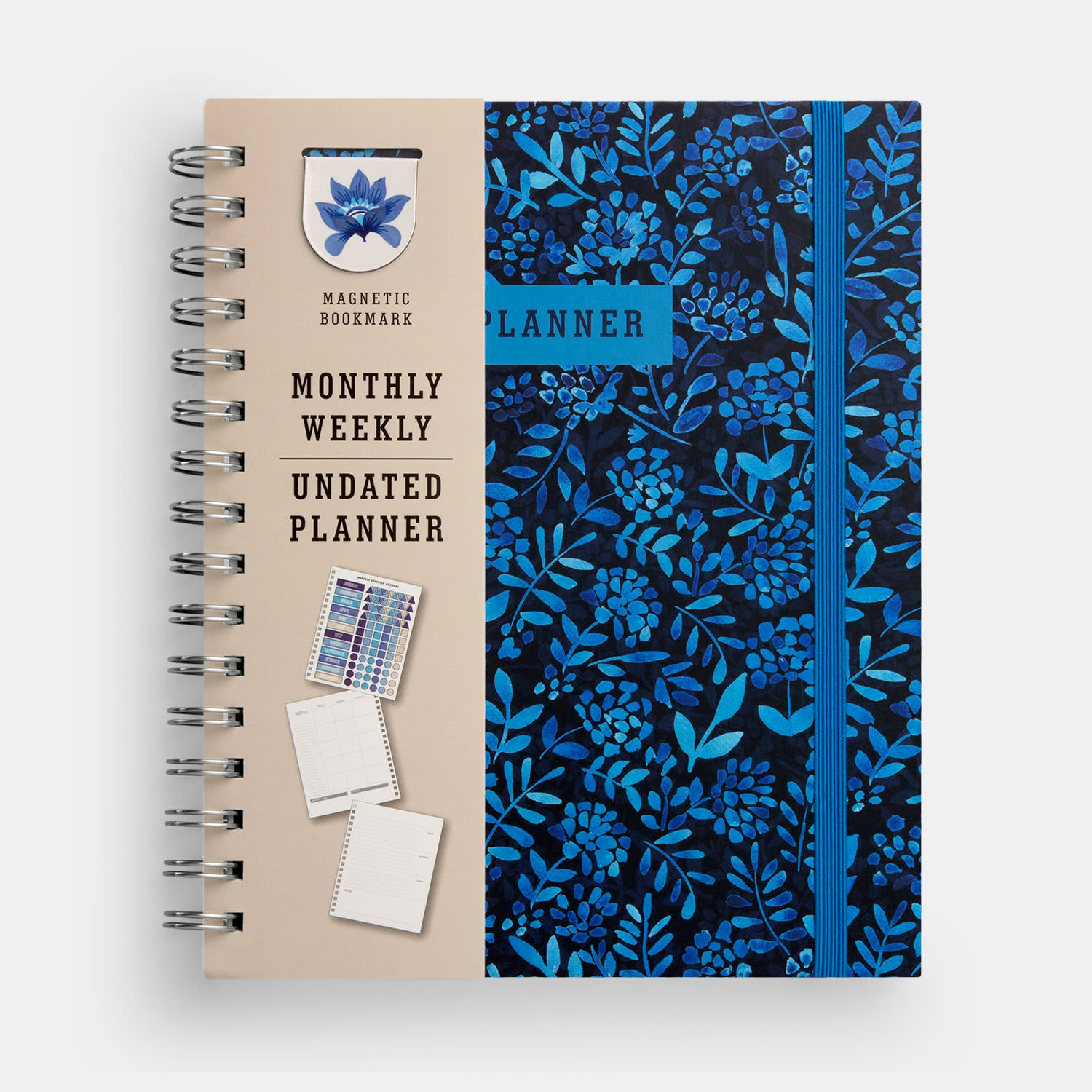 Sentio Σπιράλ Planner με Σελιδοδείκτη Indigo Dark