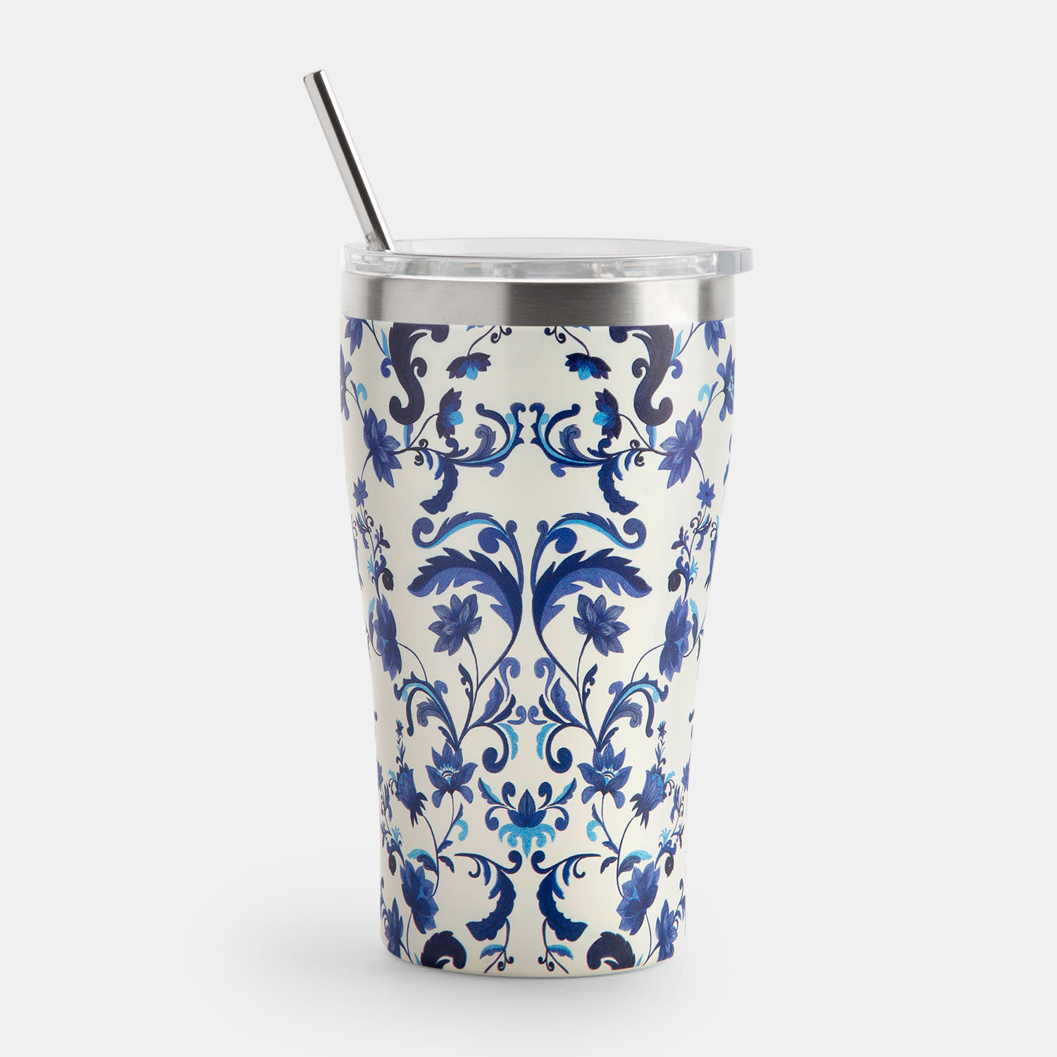 Sentio Κούπα Ταξιδίου με Καλαμάκι 500ml Indigo Cream