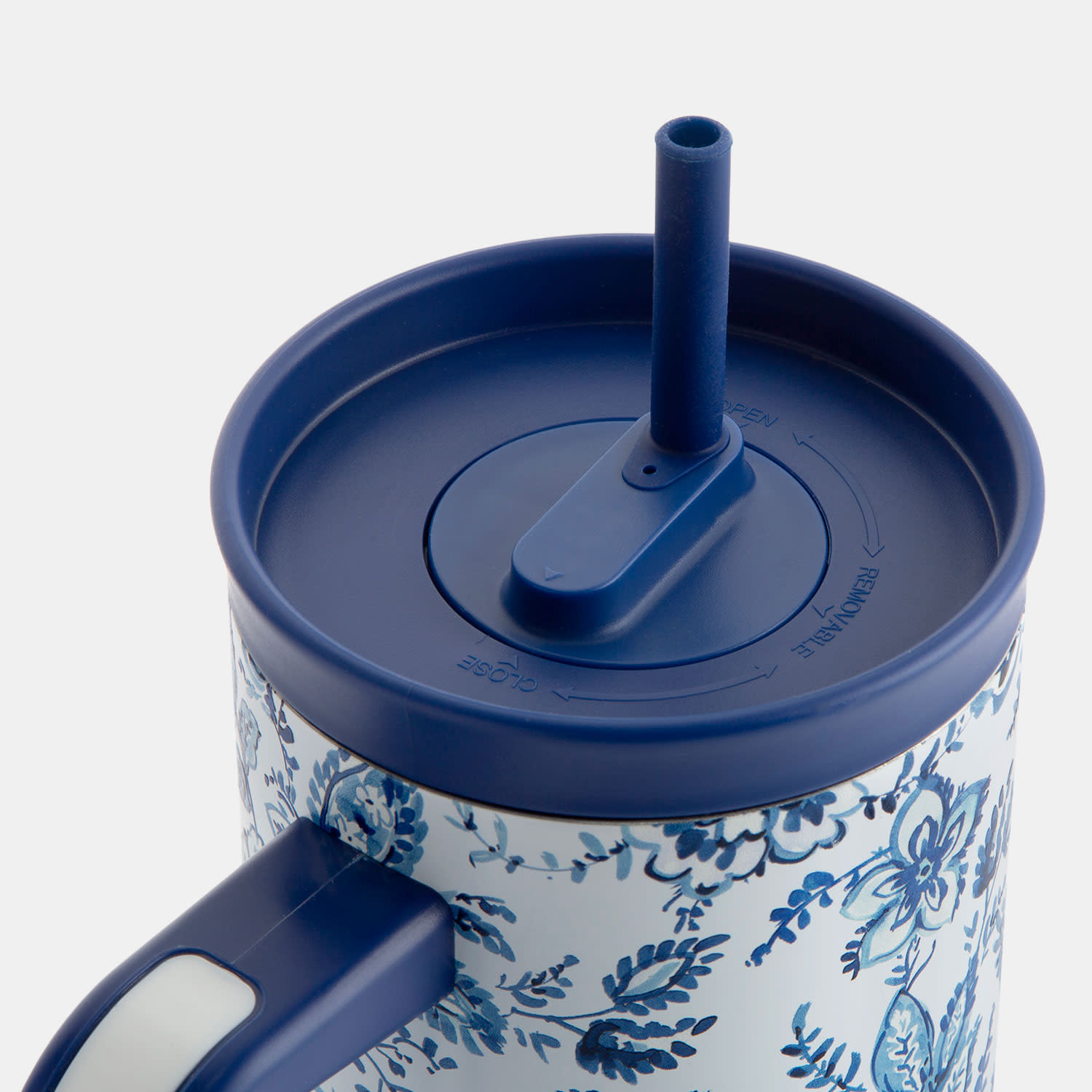 Εικόνα 2 του Sentio Παγούρι με Καλαμάκι 1200ml Indigo White