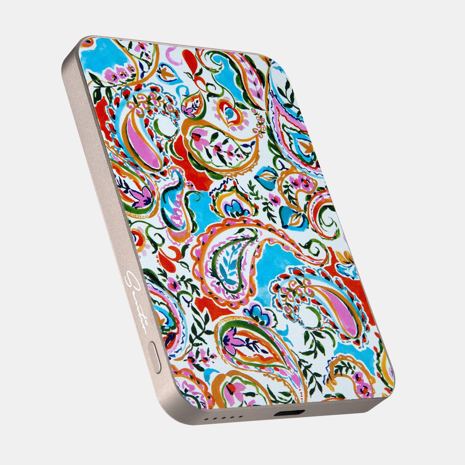 Sentio Powerbank 5000mAh  Paisley Light Blue