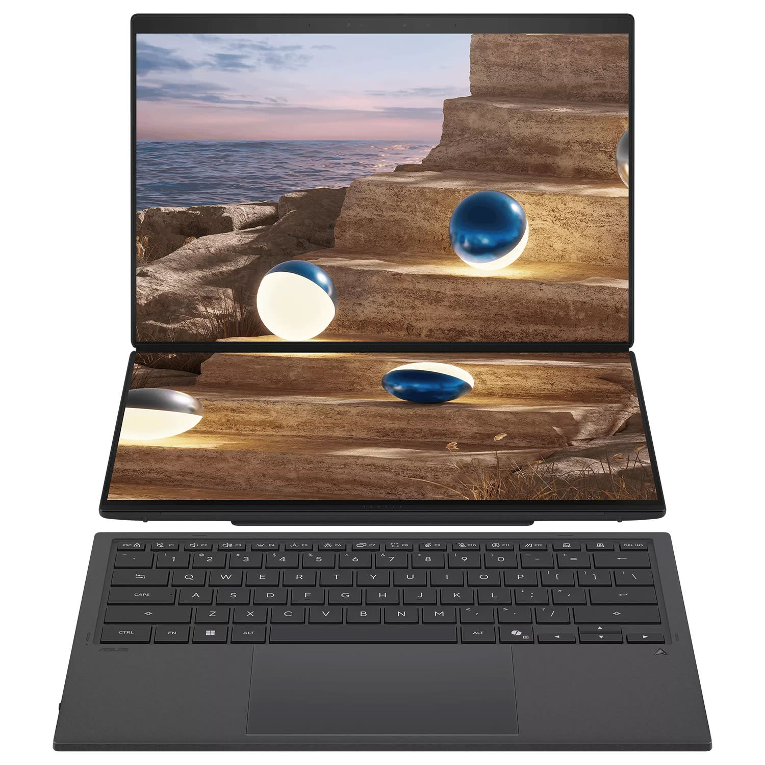 Asus Zenbook Duo UX8407AA-OLED-SN109X Laptop 14" OLED (Core Ultra X9 388H/32 GB/2 TB/Intel Arc Graphics/Windows 11 Pro)