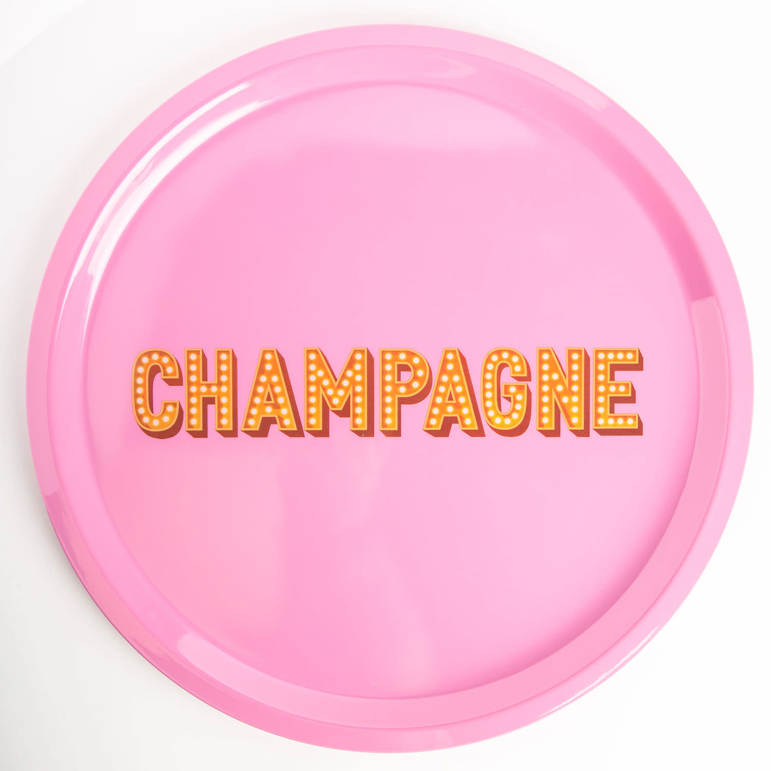 BLOGO Στρογγυλός Δίσκος Large 33cm Champagne