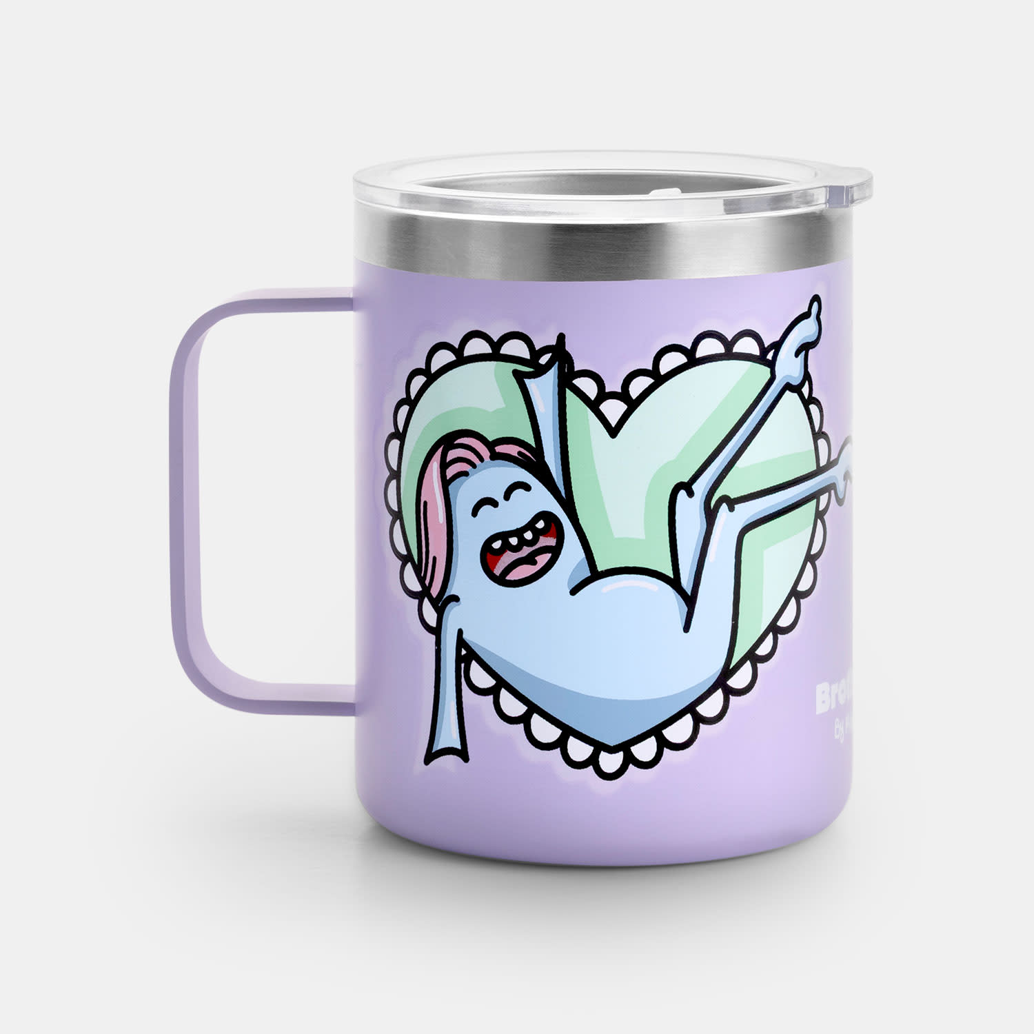 Sentio Κούπα Ταξιδίου 400ml Μωβ Brotherakia by Μικρή Ολλανδέζα