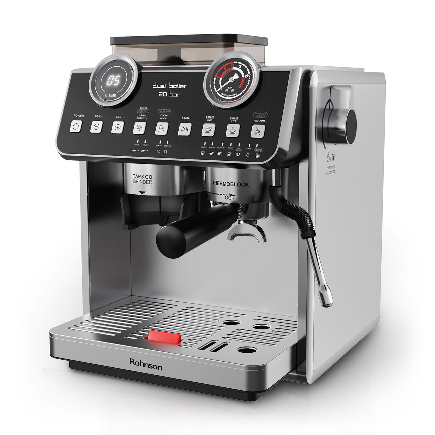 Εικόνα 3 του Rohnson Καφετιέρα Espresso Αυτόματη R-98200