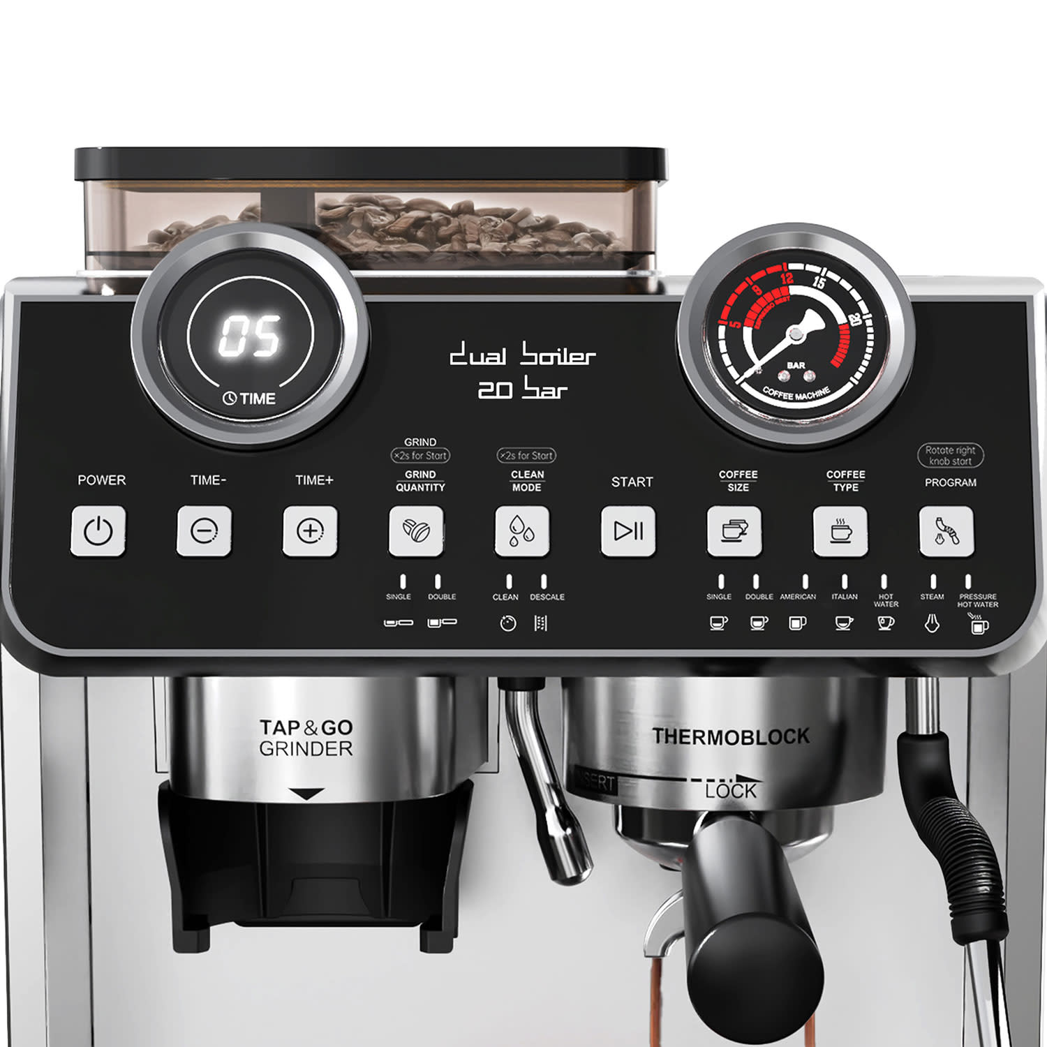 Εικόνα 7 του Rohnson Καφετιέρα Espresso Αυτόματη R-98200