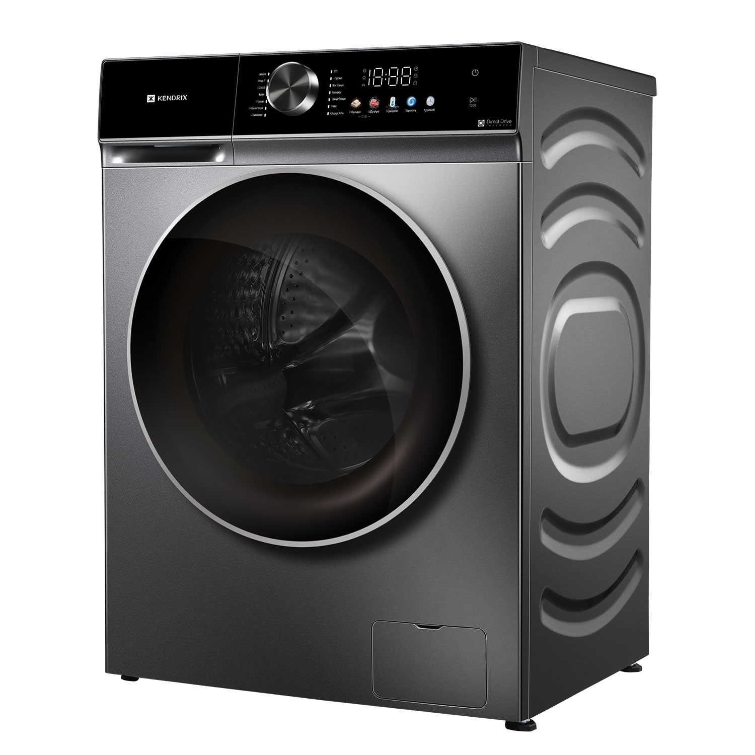 Κάνε κλικ για να δεις την εικόνα 3 του Kendrix K-WDAE106GR Πλυντήριο-Στεγνωτήριο 10kg/6kg