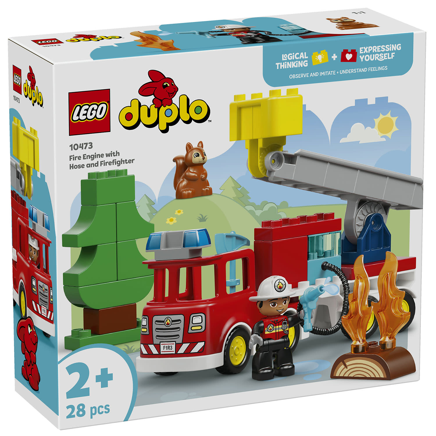 LEGO 10473 Fire Truck With Hose And Firefighter