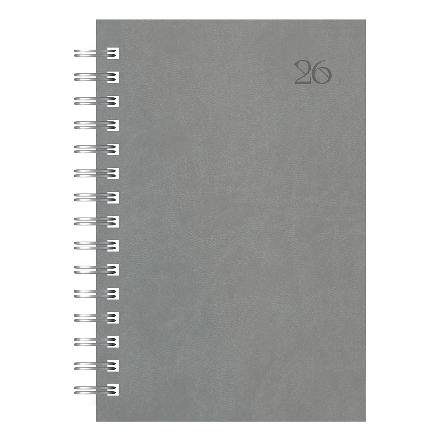 Εικόνα 1 του The Writing Fields 2026 Ημερολόγιο Ημερήσιο Σπιραλ 17X25 Πυρογραφικό Γκρι