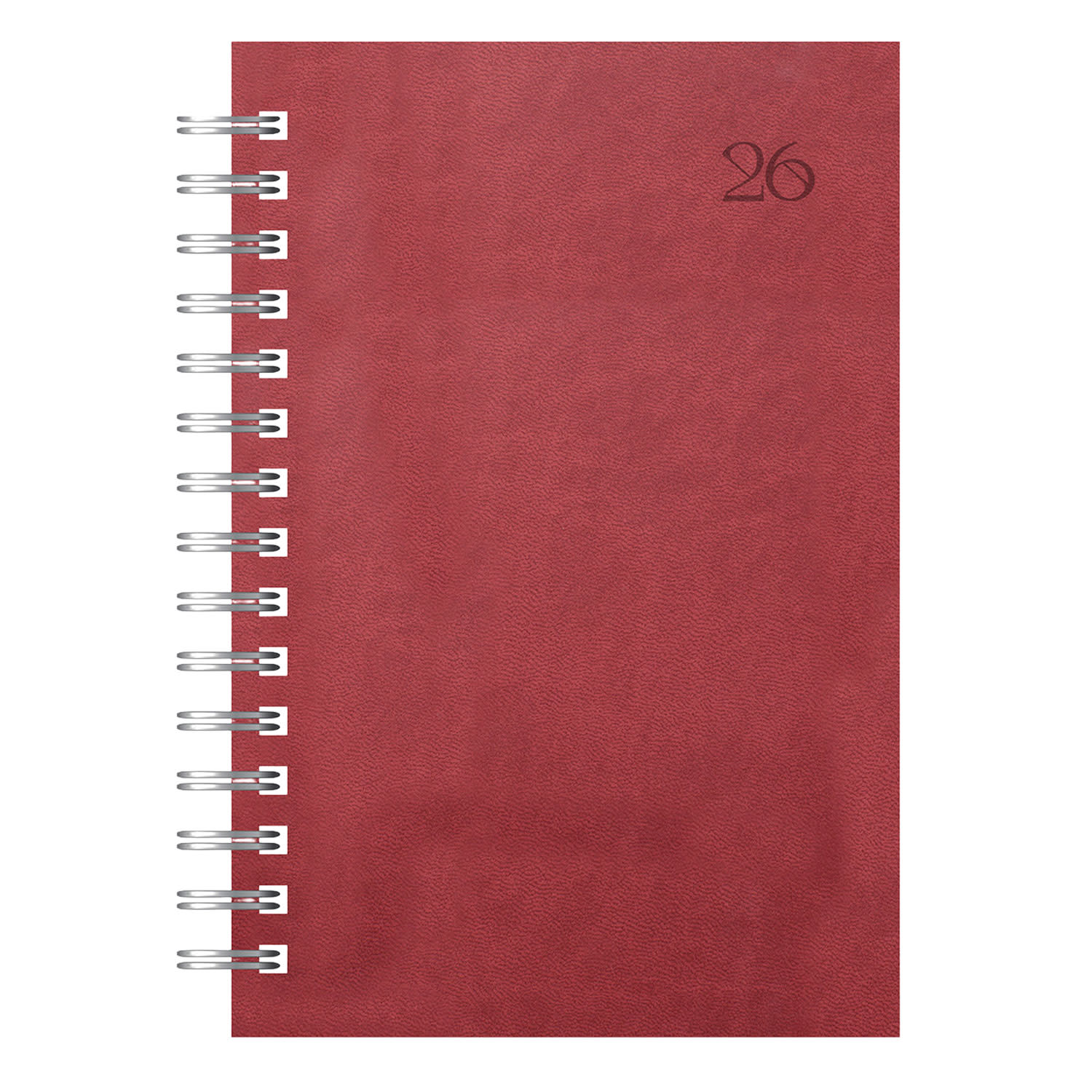 Εικόνα 1 του The Writing Fields 2026 Ημερολόγιο Ημερήσιο Σπιραλ 17X25 Πυρογραφικό Μπορντο