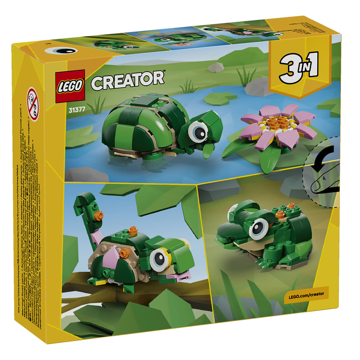 Εικόνα 6 του LEGO 31377 Turtle With A Water Lily Flower
