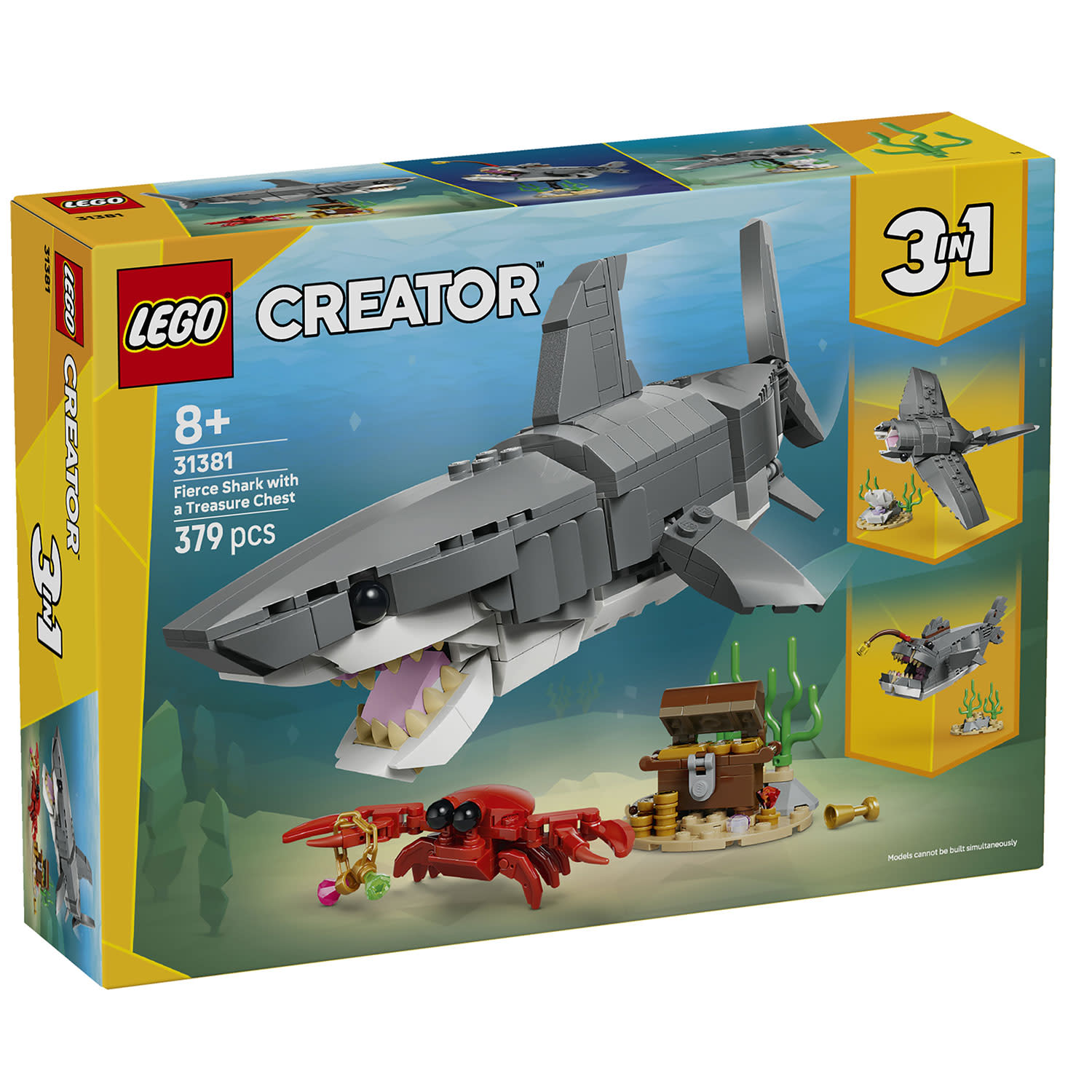 LEGO 31381 Fierce Shark With A Treasure Chest