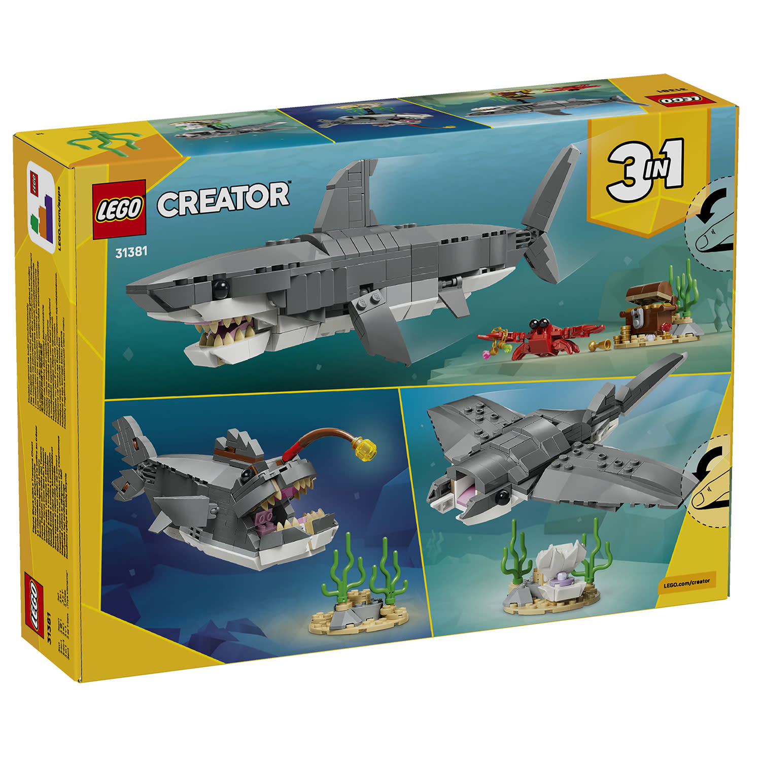 Εικόνα 6 του LEGO 31381 Fierce Shark With A Treasure Chest