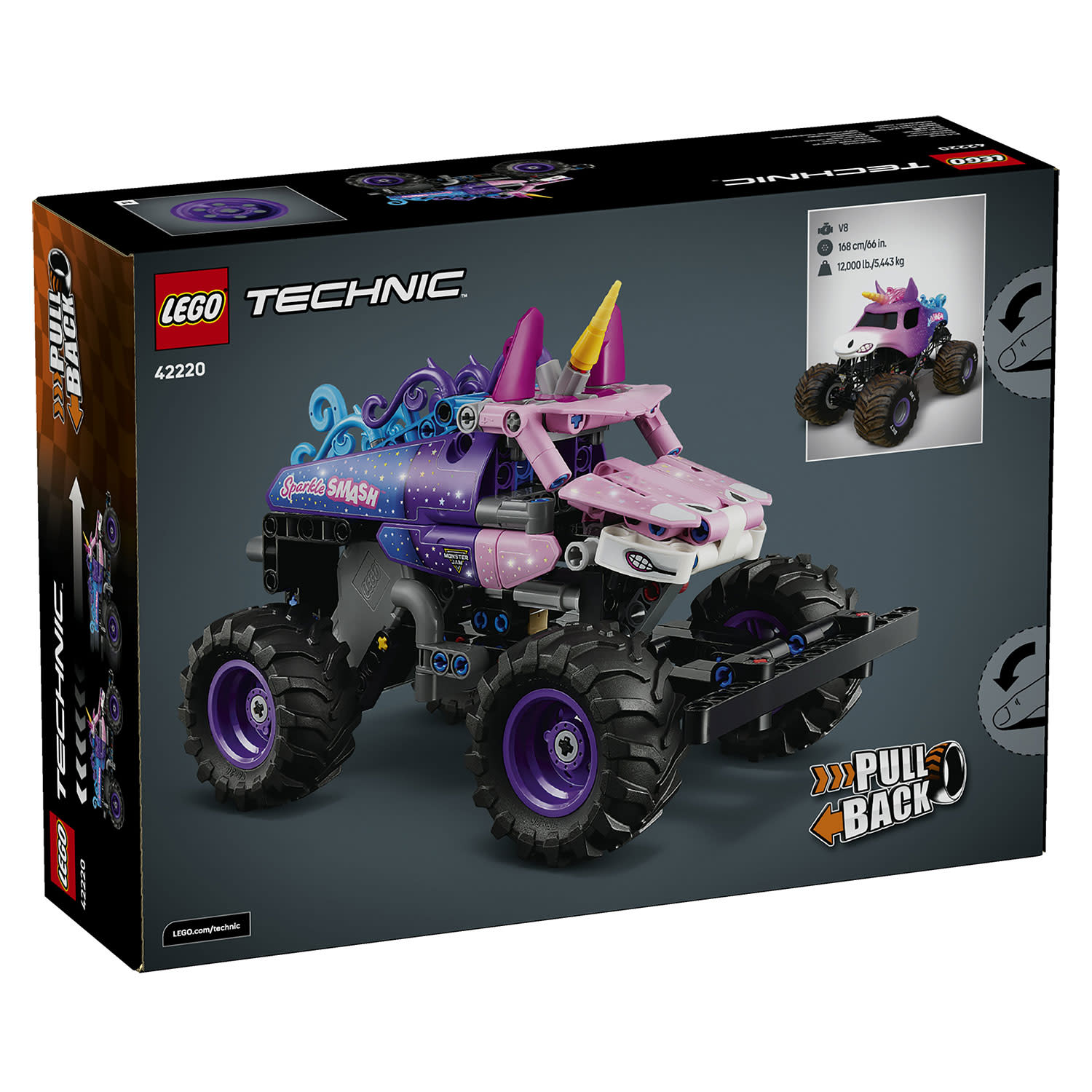 Εικόνα 5 του LEGO 42220 Monster Jam™  Sparkle Smash™ Pull-Back