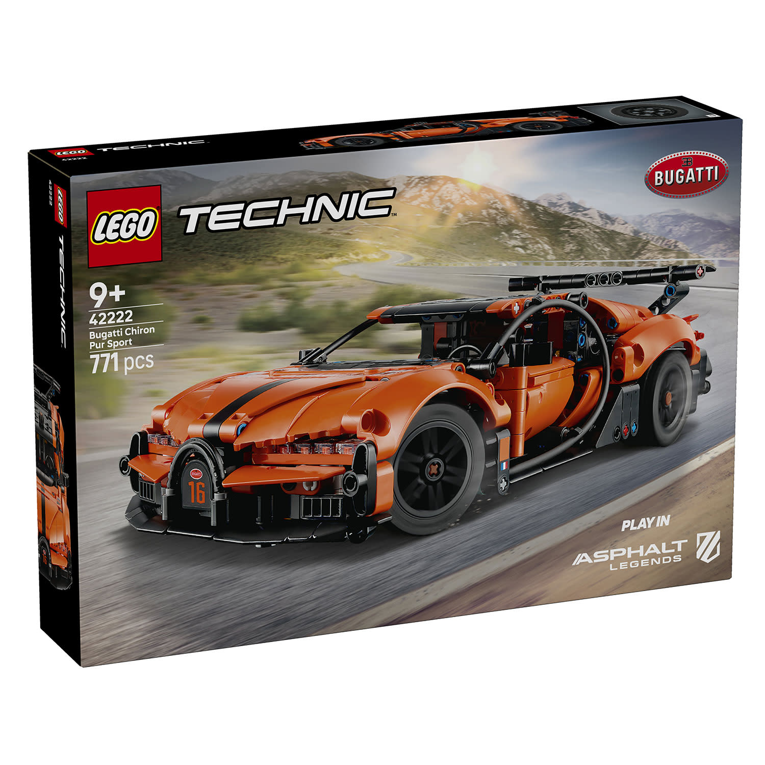 LEGO 42222 Bugatti Chiron Pur Sport Hypercar
