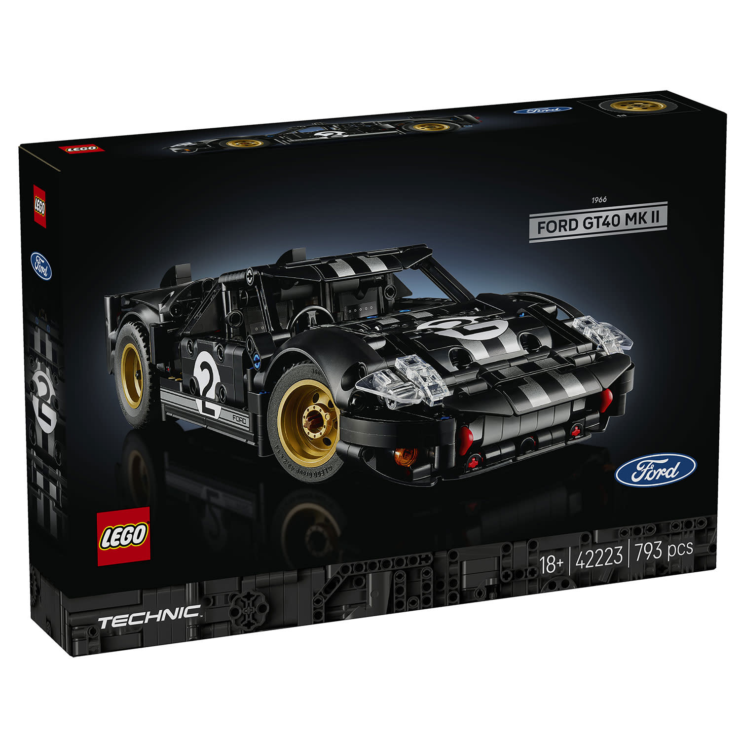 Εικόνα 1 του LEGO 42223 1966 Ford Gt40 Mkii Race Car