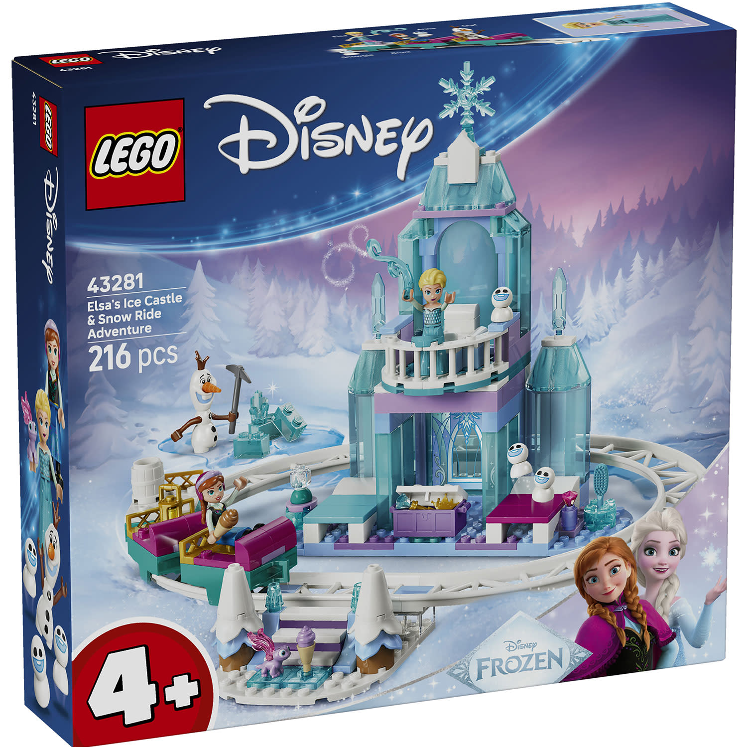 Εικόνα 1 του LEGO 43281 Elsa'S Ice Castle & Snow Ride Adventure