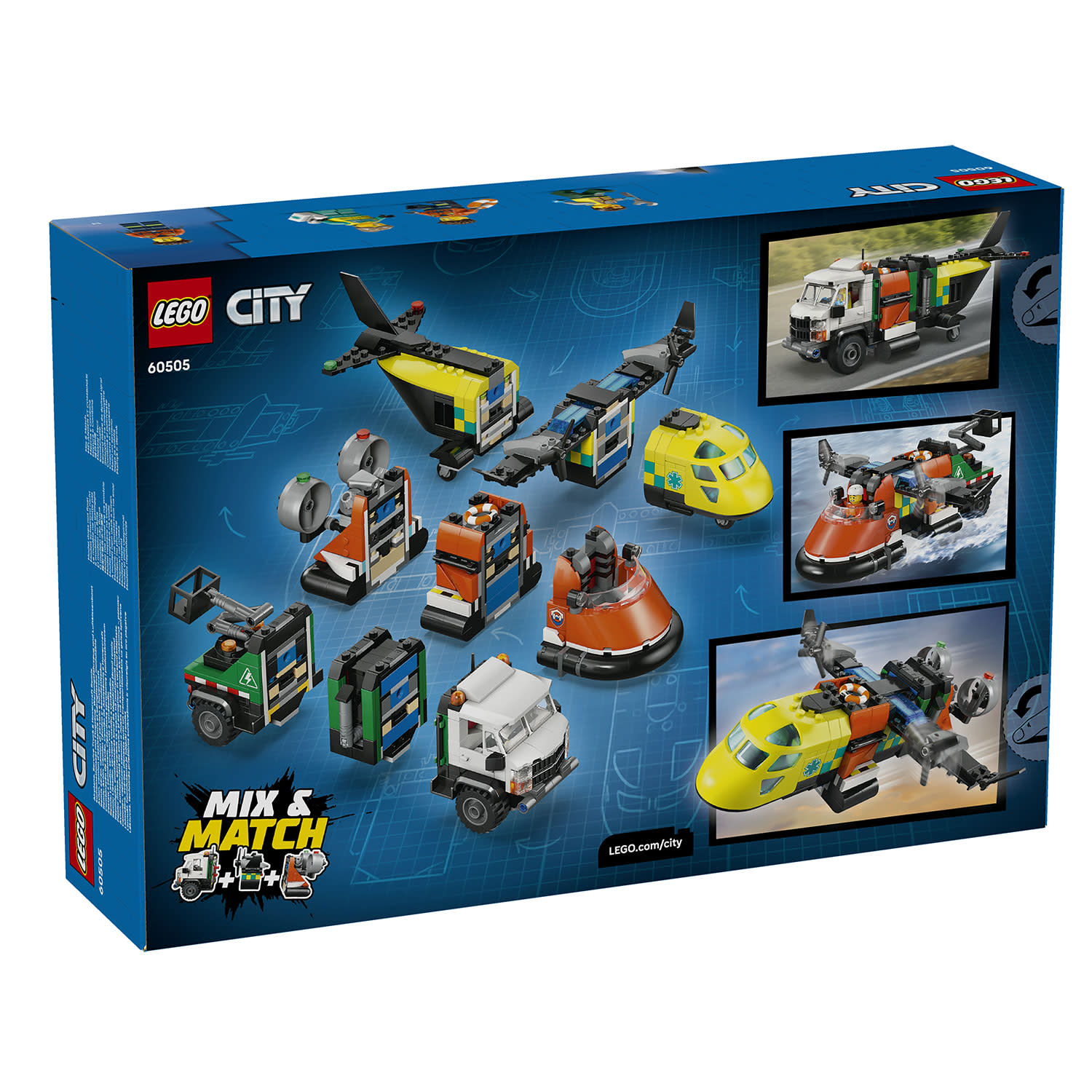 Εικόνα 5 του LEGO 60505 Airplane, Service Truck & Hovercraft Rem