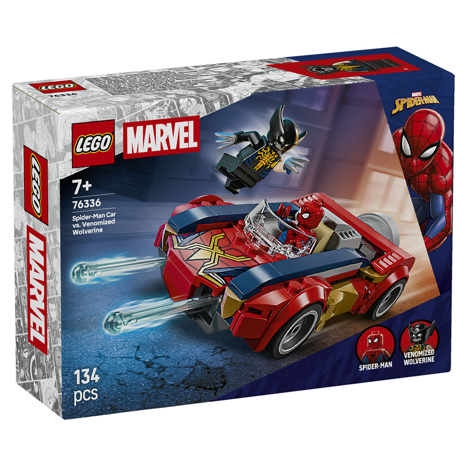 LEGO 76336 Spider-Man Car Vs. Venomized Wolverine