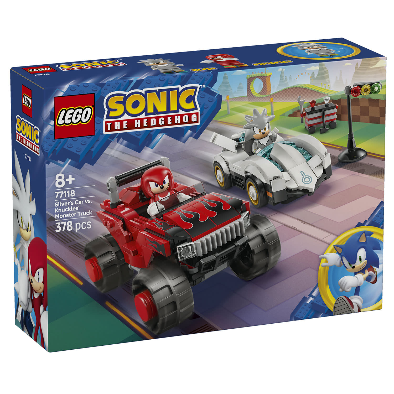 LEGO 77118 Silver'S Car Vs. Knuckles' Monster Truck