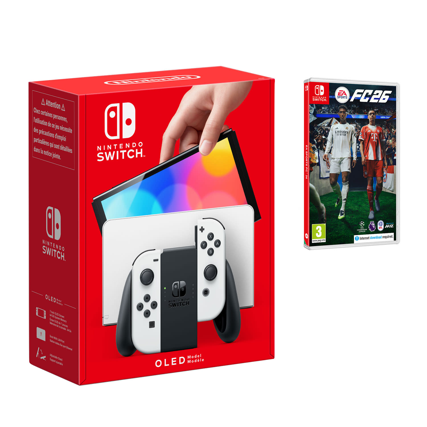 Nintendo Switch OLED White + EA SPORTS FC26