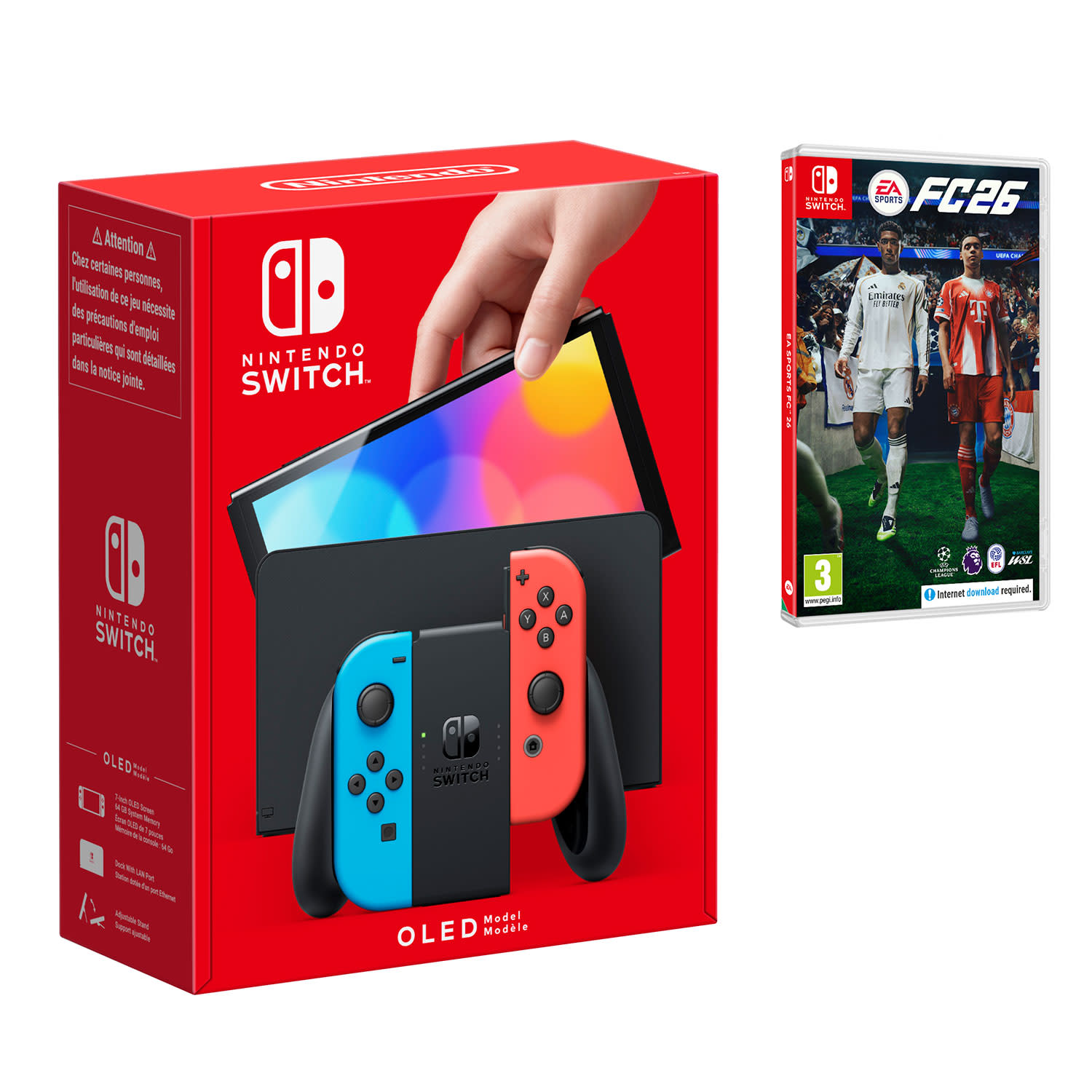 Nintendo Switch OLED Red&Blue + EA SPORTS FC26