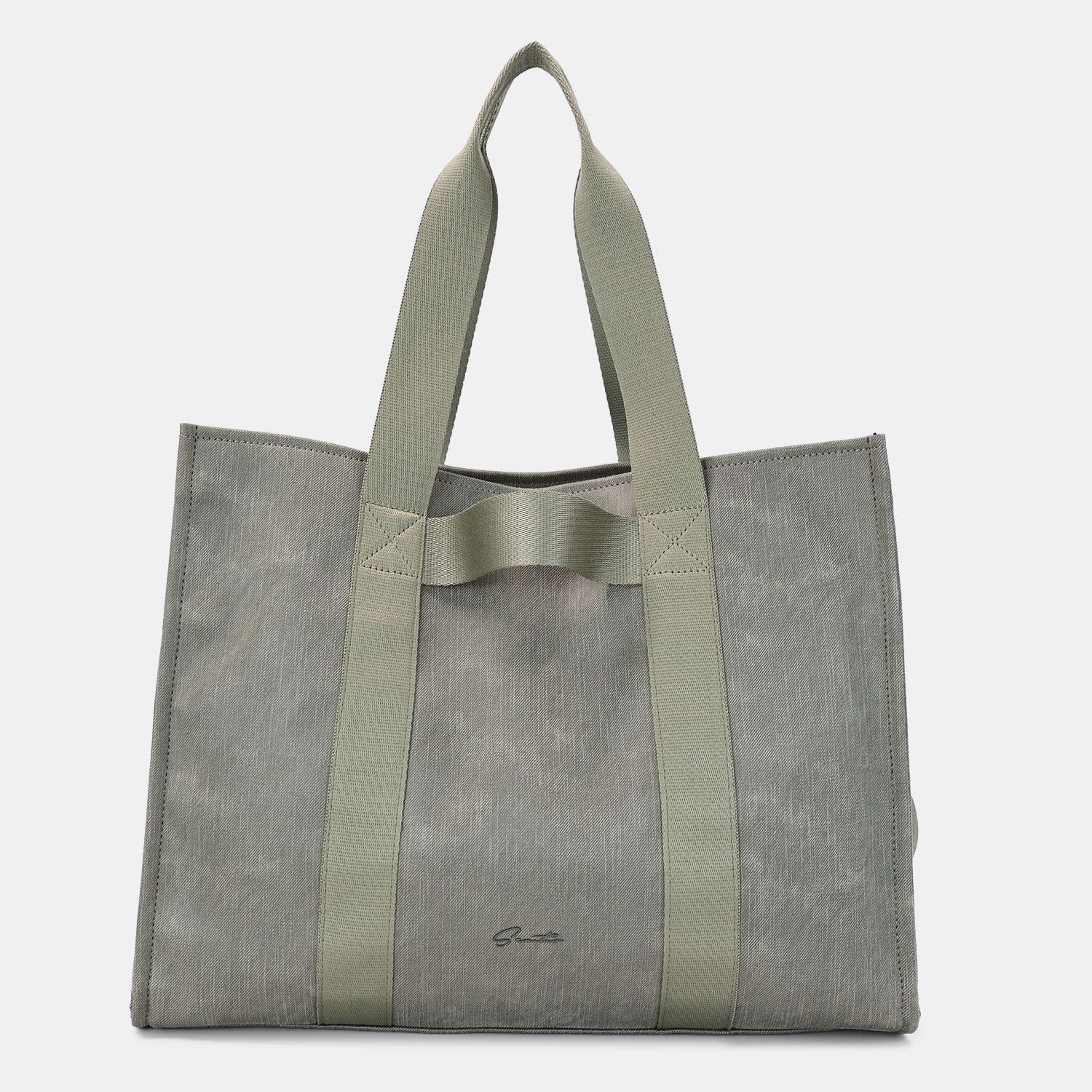 Sentio Τσάντα Ώμου Υφασμάτινη Χακί