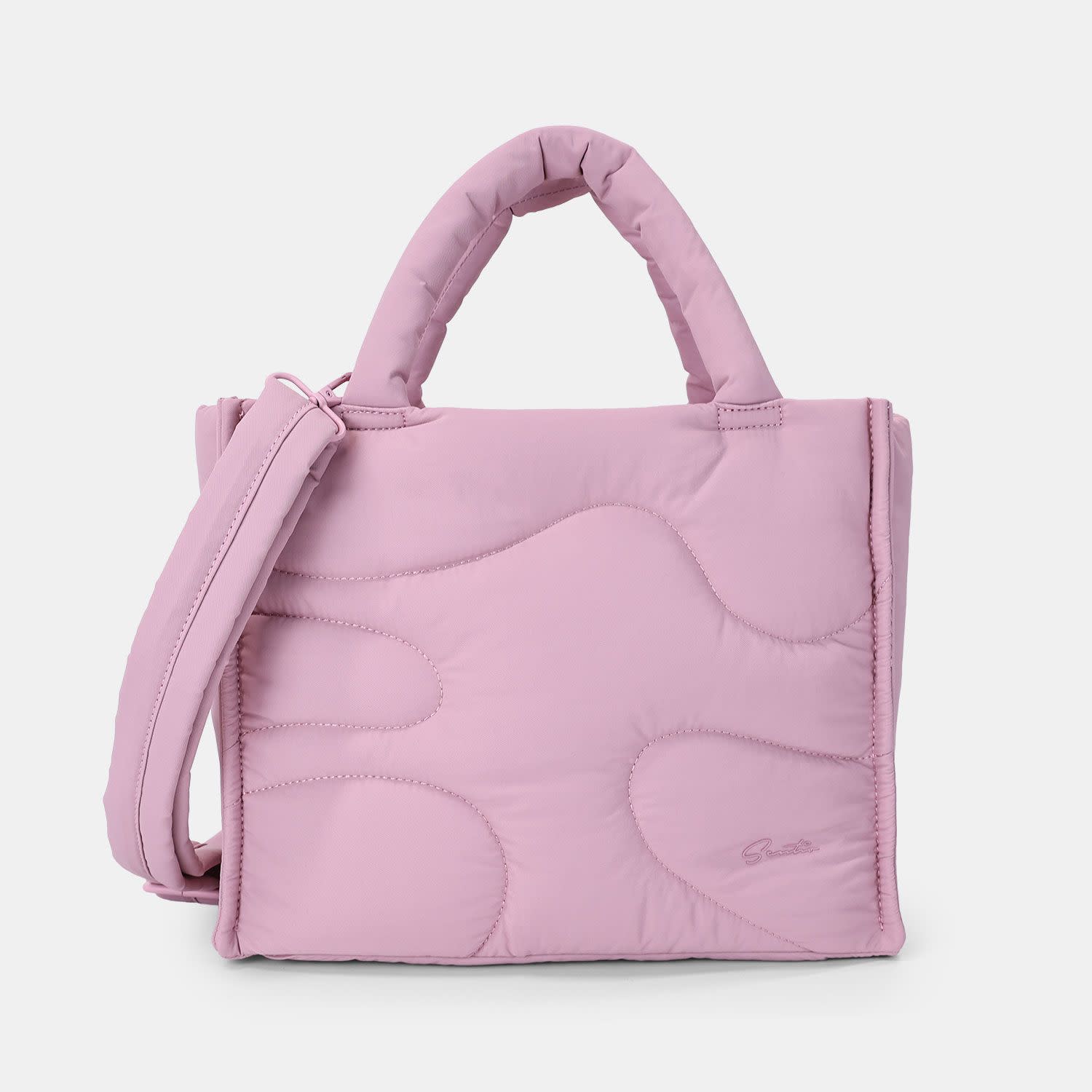Sentio Τσάντα Ώμου Puffy Ροζ