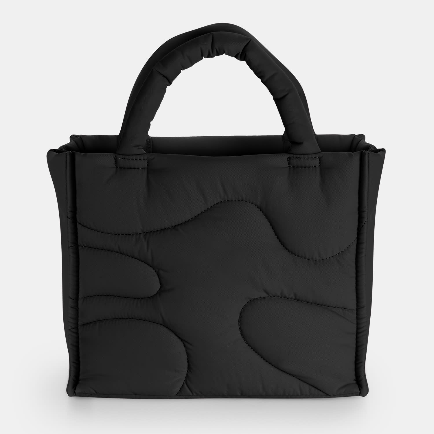 Sentio Τσάντα Ώμου Puffy Μαύρη