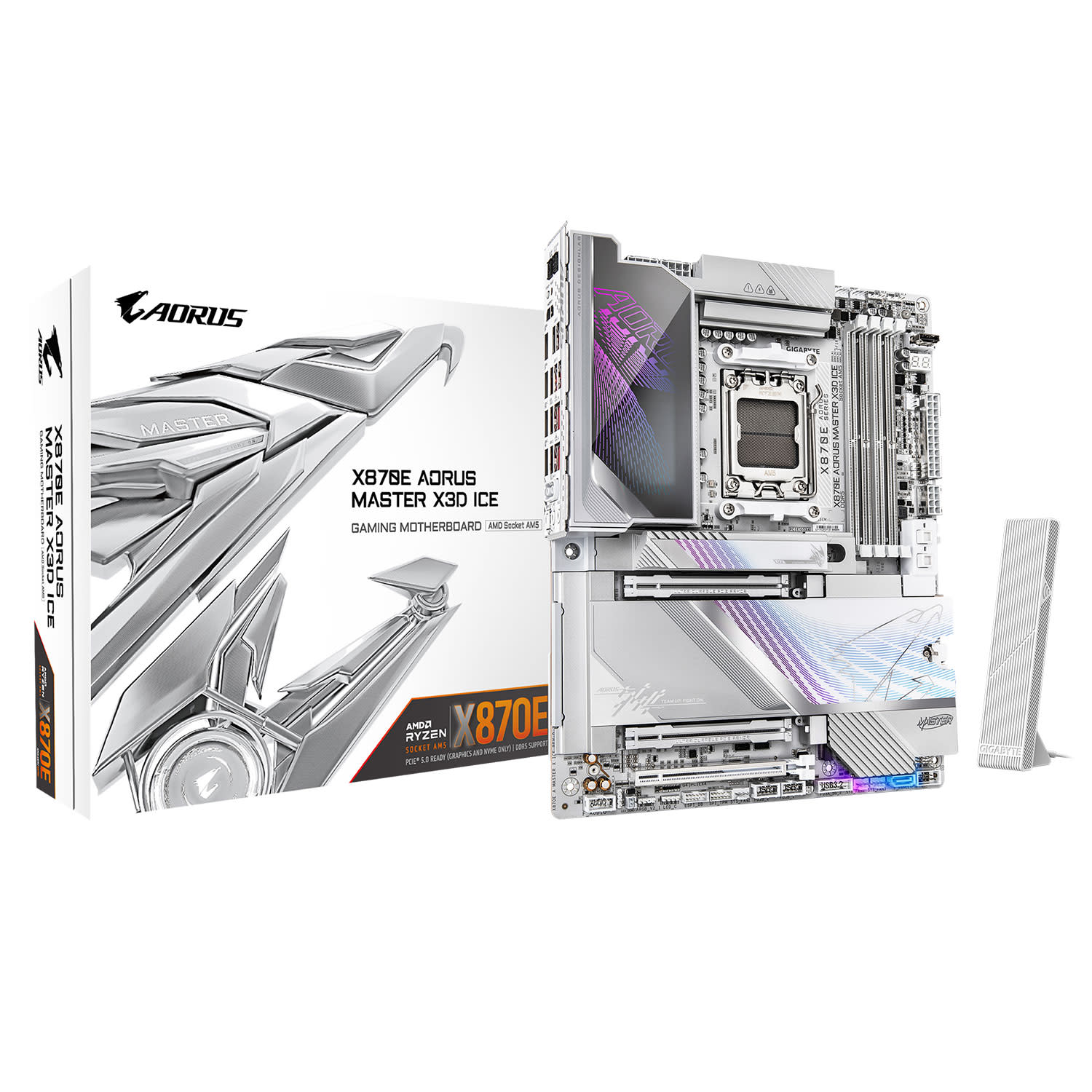 Κάνε κλικ για να δεις την εικόνα 1 του Gigabyte Motherboard X870E AORUS MASTER X3D ICE (X870E/AM5/DDR5)