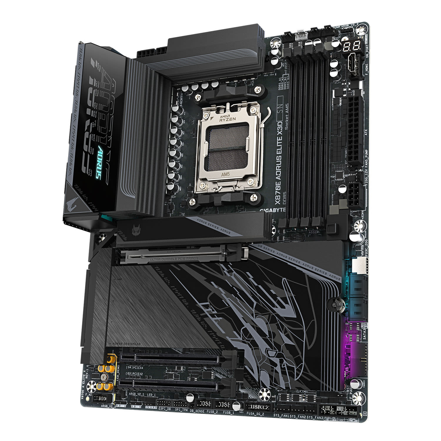 Κάνε κλικ για να δεις την εικόνα 4 του Gigabyte Motherboard X870E AORUS ELITE X3D (X870E/AM5/DDR5)