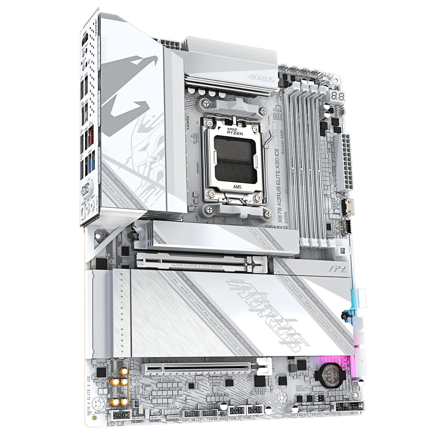 Κάνε κλικ για να δεις την εικόνα 3 του Gigabyte Motherboard X870 AORUS ELITE X3D ICE (X870/AM5/DDR5)