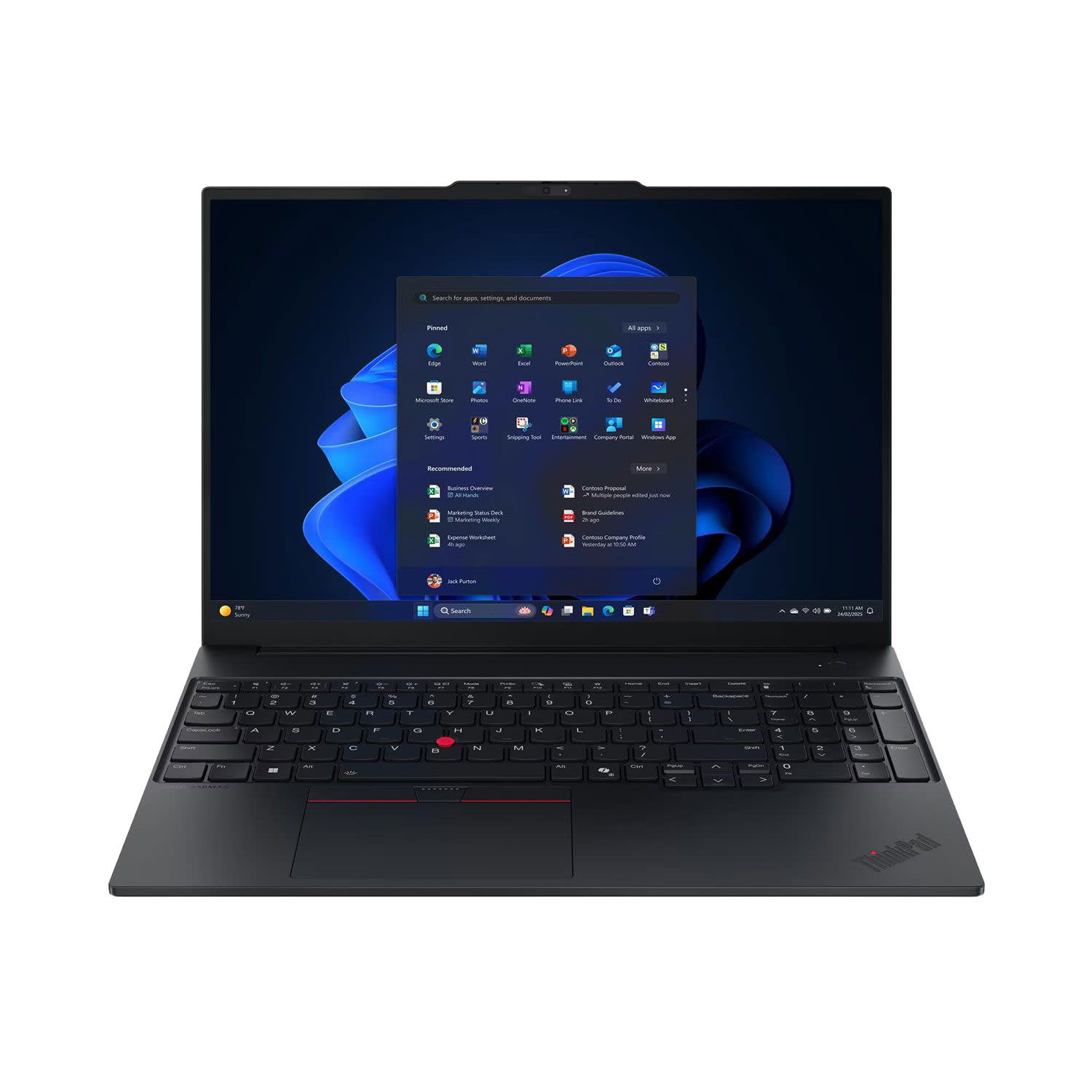 Lenovo E16 G3 ThinkPad Laptop 16" IPS (Core Ultra 5 225U/16 GB/1 TB/Intel Arc Graphics/Windows 11 Pro)