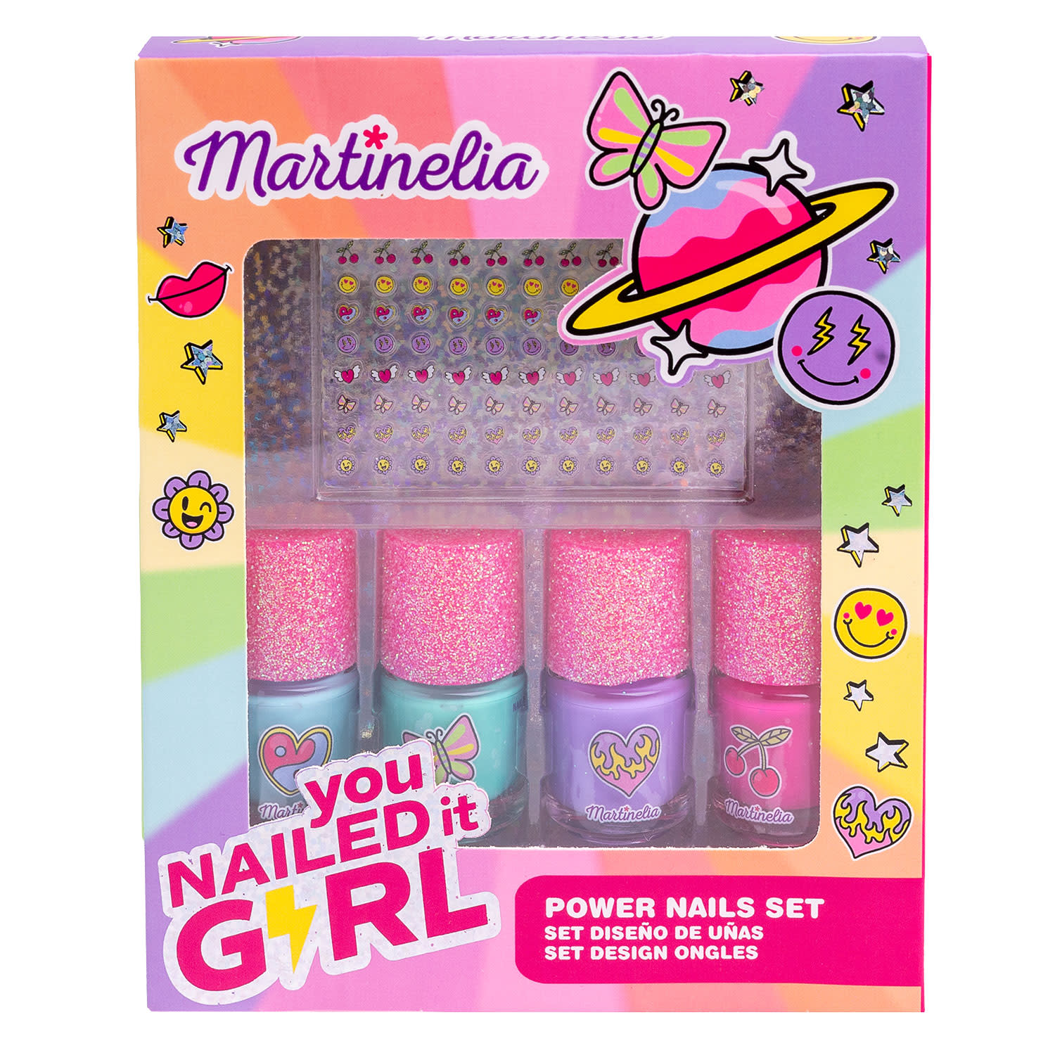Martinelia Super Girl Power Nails Set