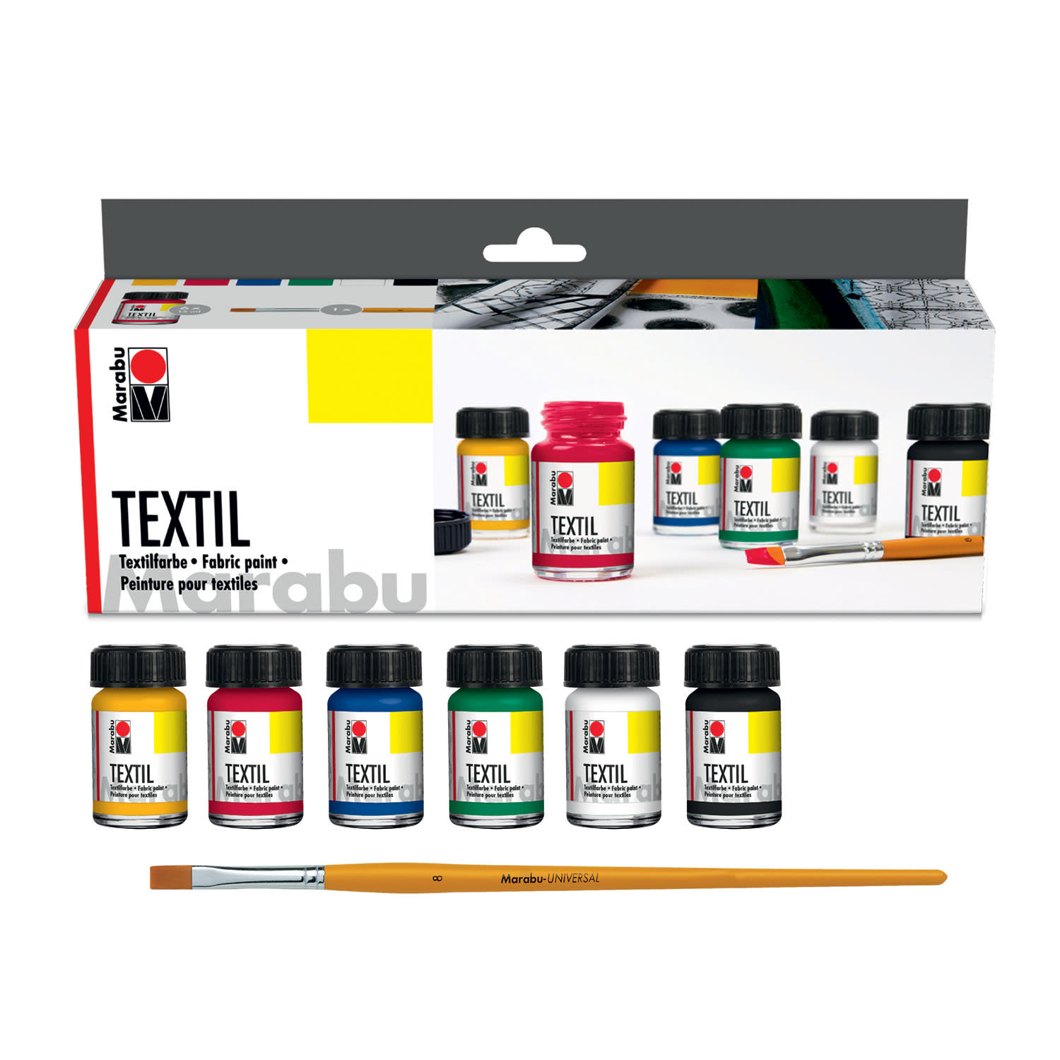 Marabu Χρώματα Για Ύφασμα 6x15ml