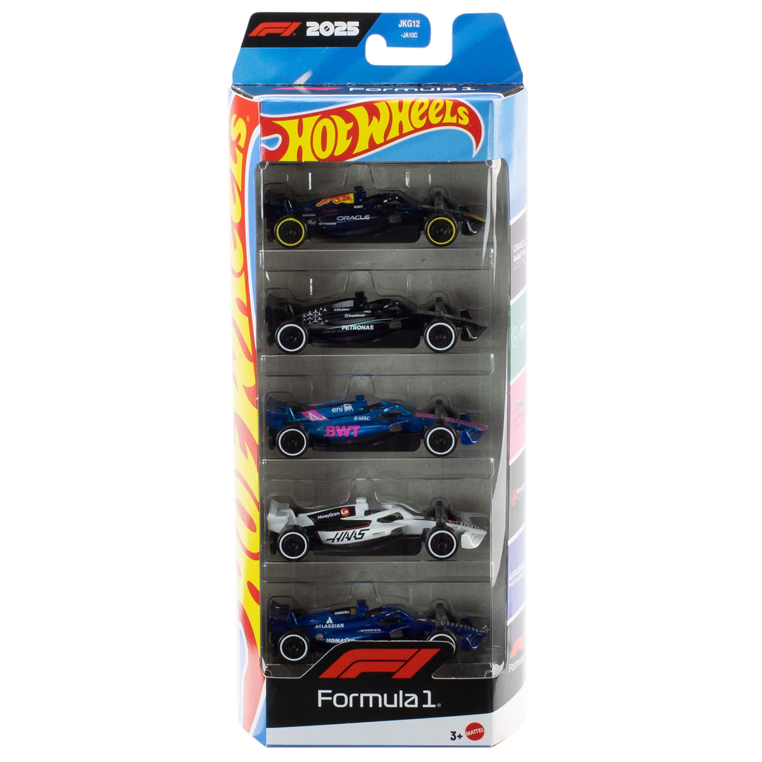 Hot Wheels Αυτοκινητάκια F1 (2026 Ομάδες) - Σετ Των 5
