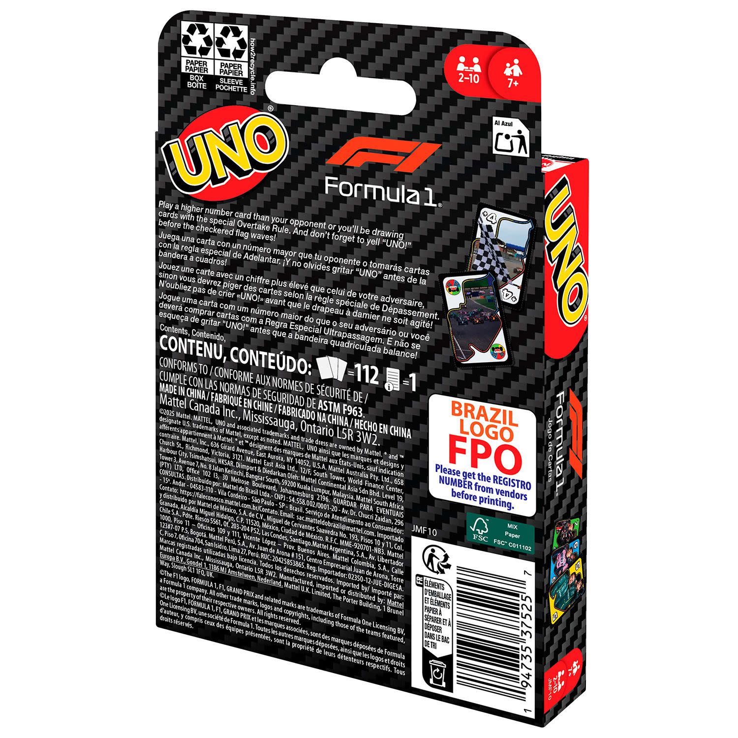 Εικόνα 5 του Mattel Uno Formula 1