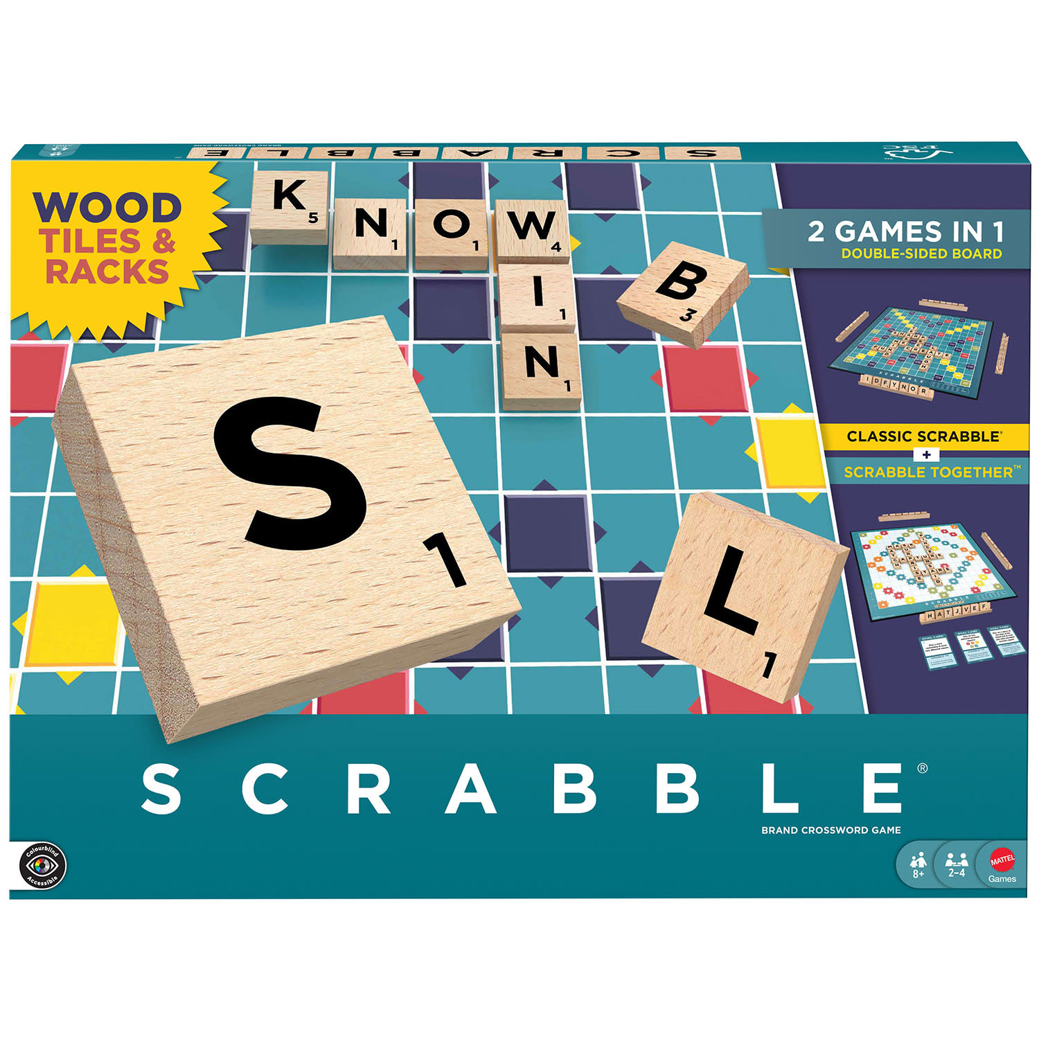 Mattel Neo Scrabble Με Ξύλινα Γράμματα