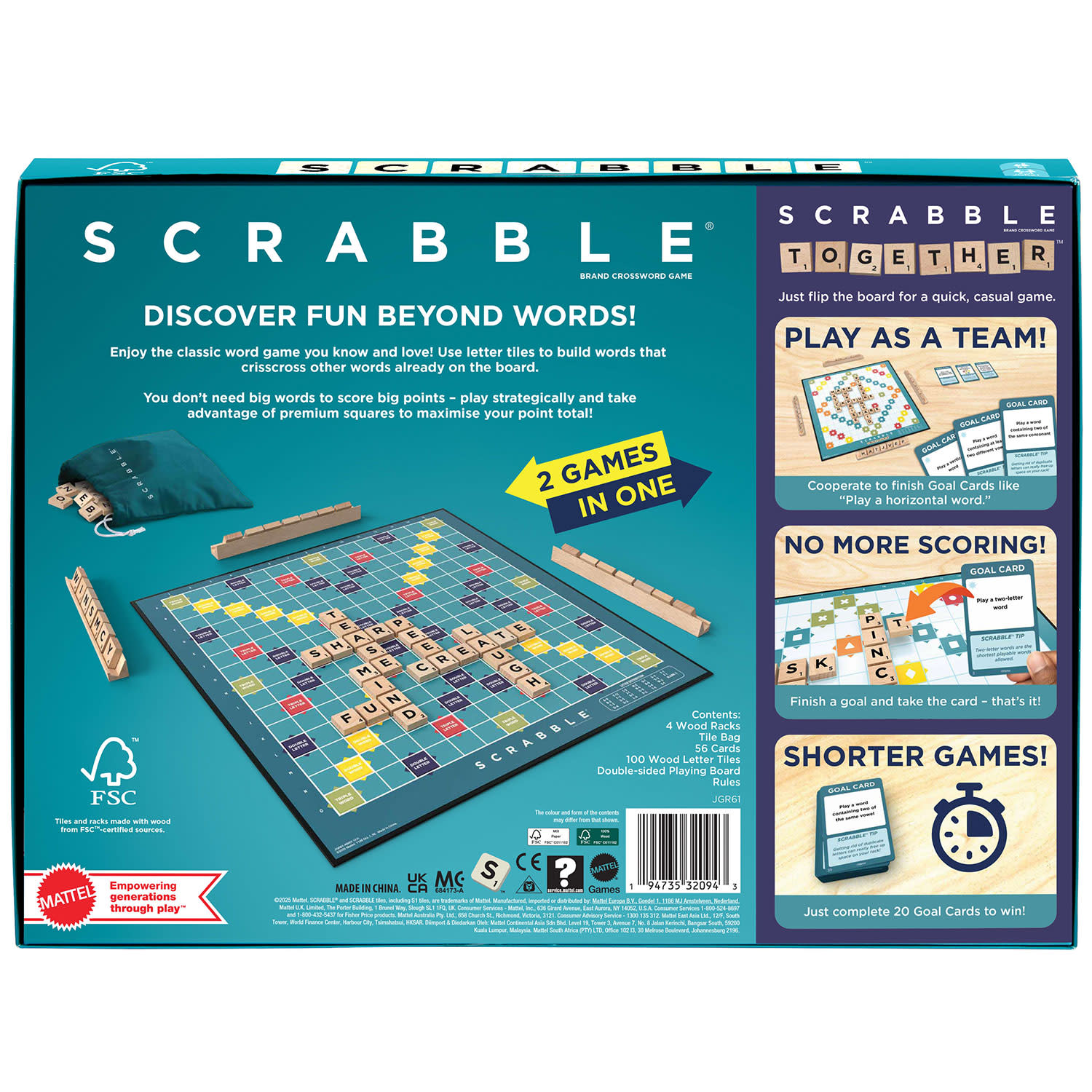 Εικόνα 3 του Mattel Neo Scrabble Με Ξύλινα Γράμματα