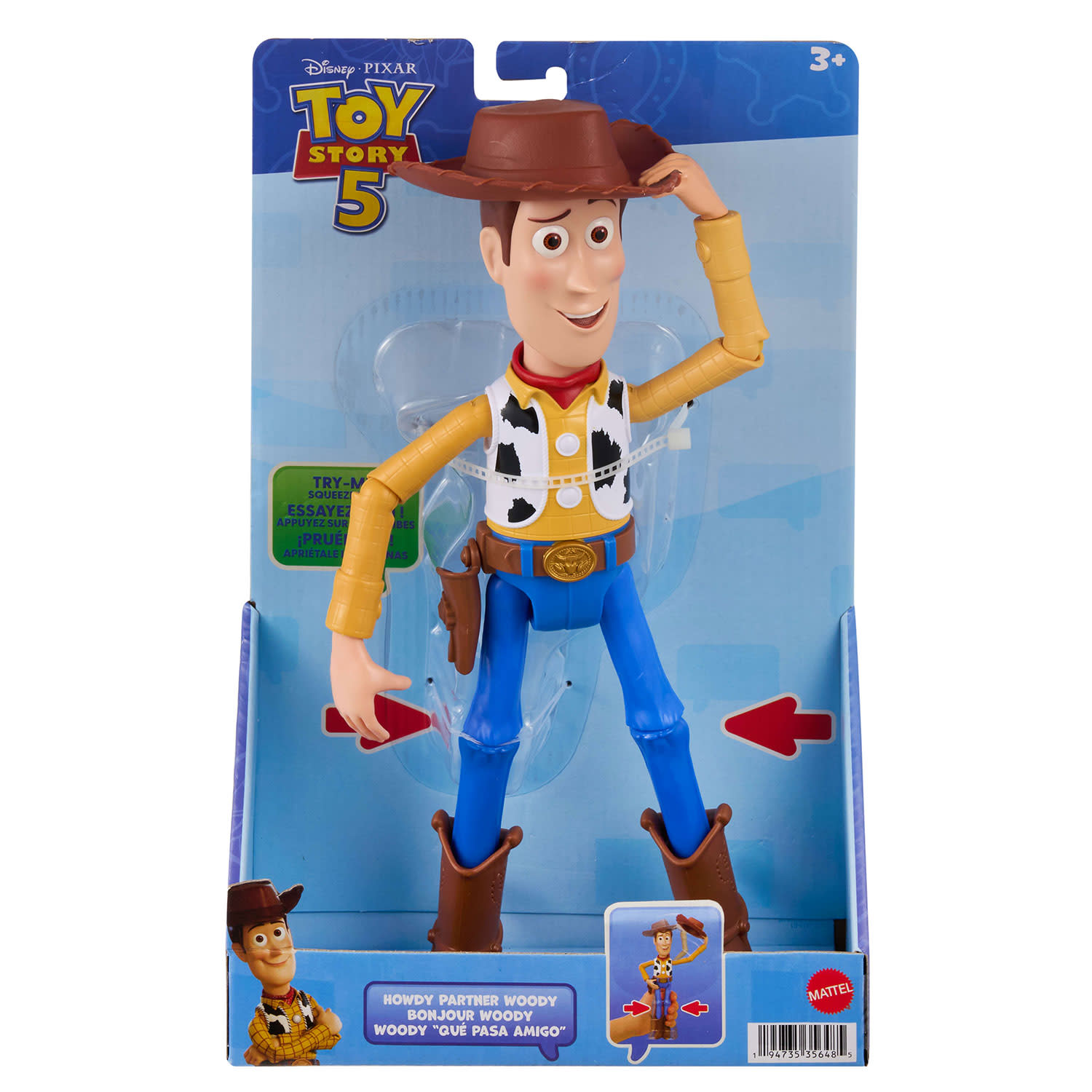 Mattel Toy Story - Φιγούρα Woody 30 εκ. Με Κίνηση